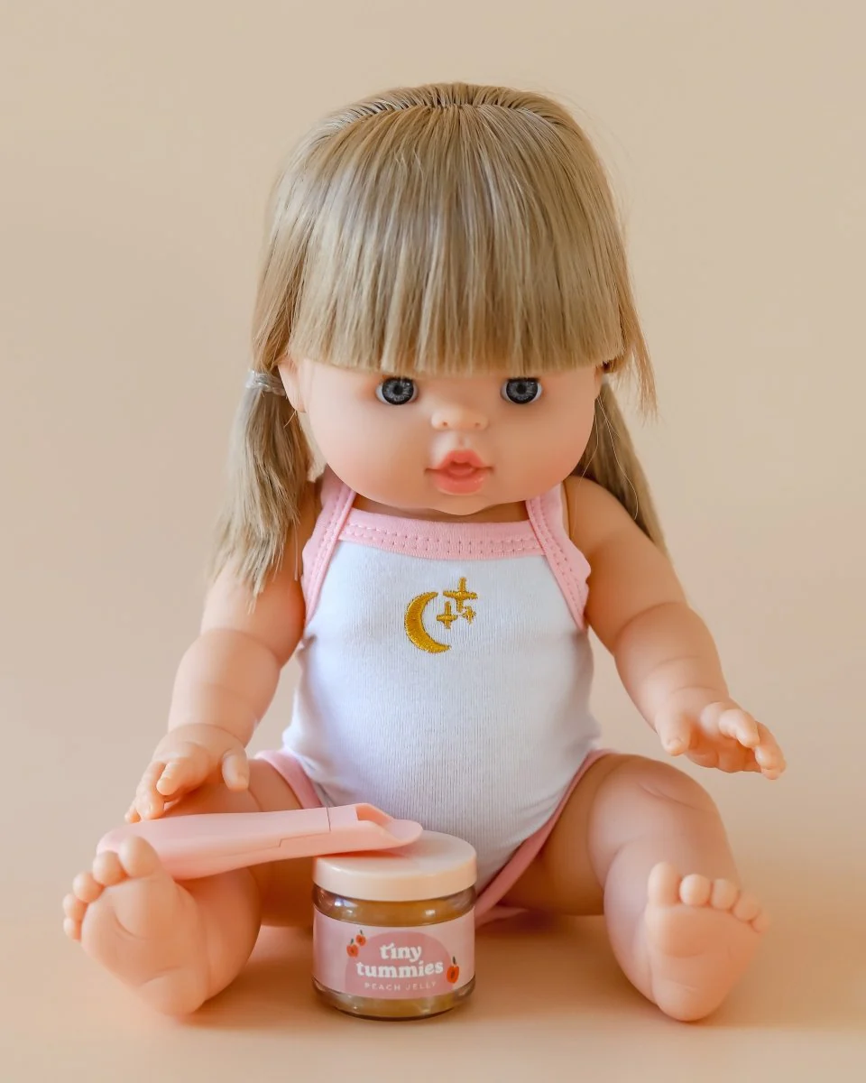 Tiny Harlow | Doll Food Jar and Spoon Set - Peach Jelly - Image 5