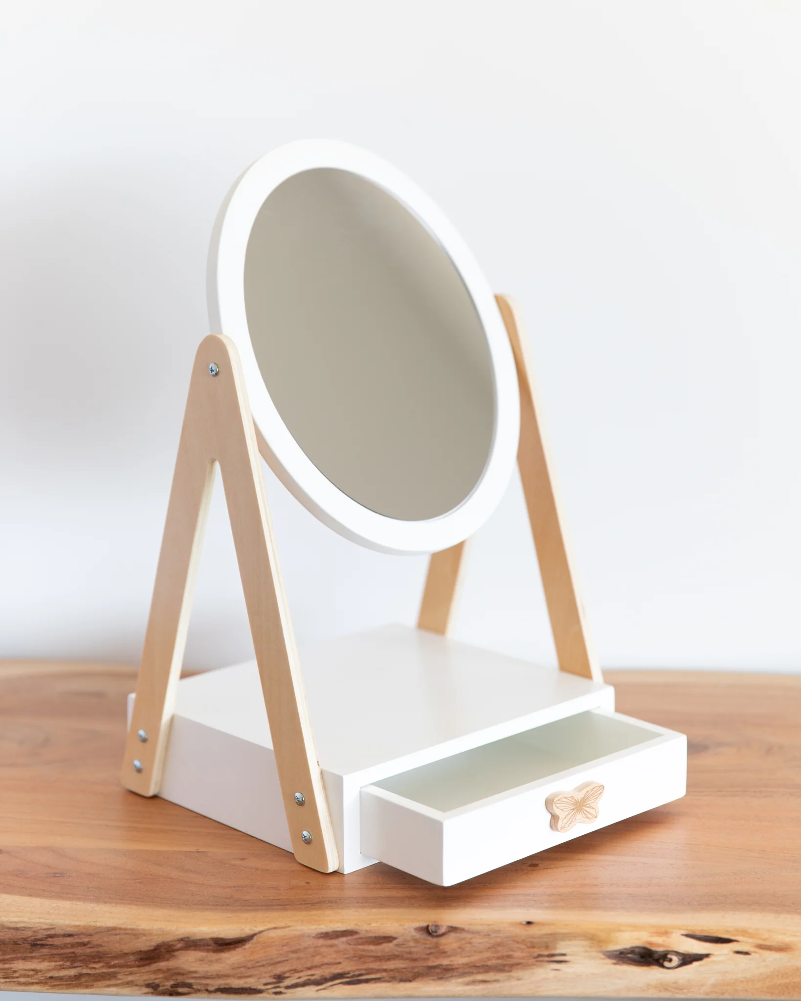 Table Mirror with Drawer - Image 2