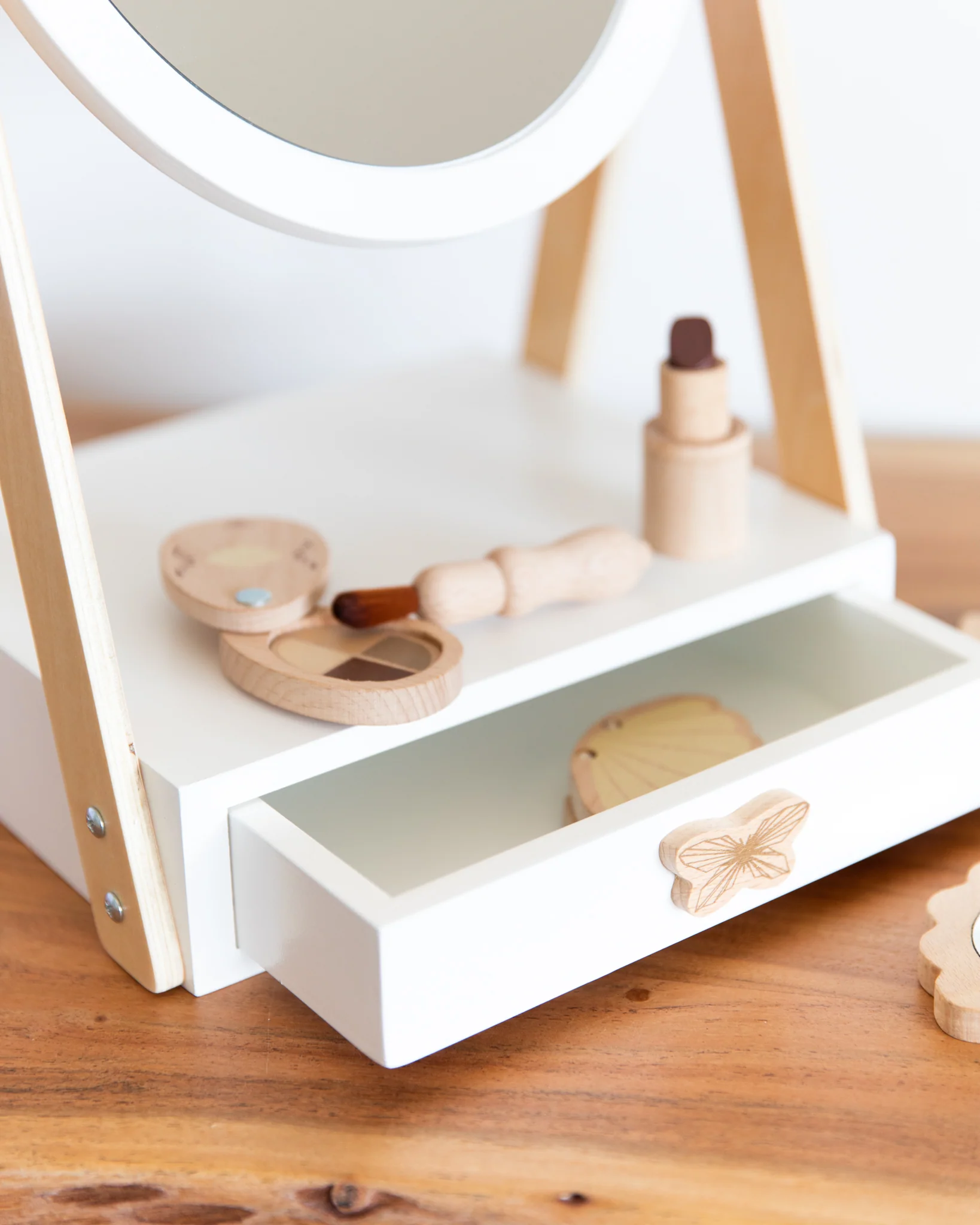 Table Mirror with Drawer - Image 4