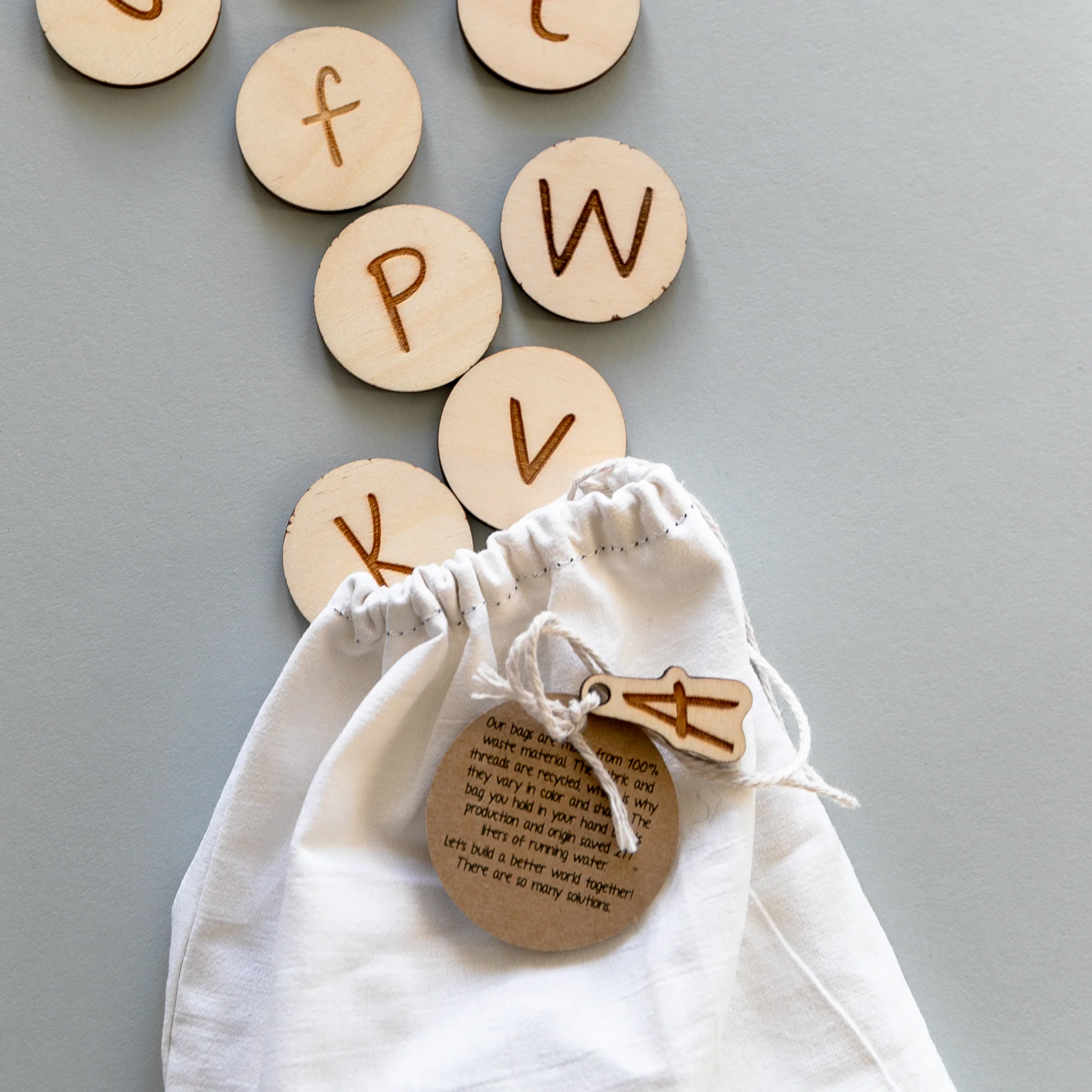 Wooden Alphabet Coins - Image 11