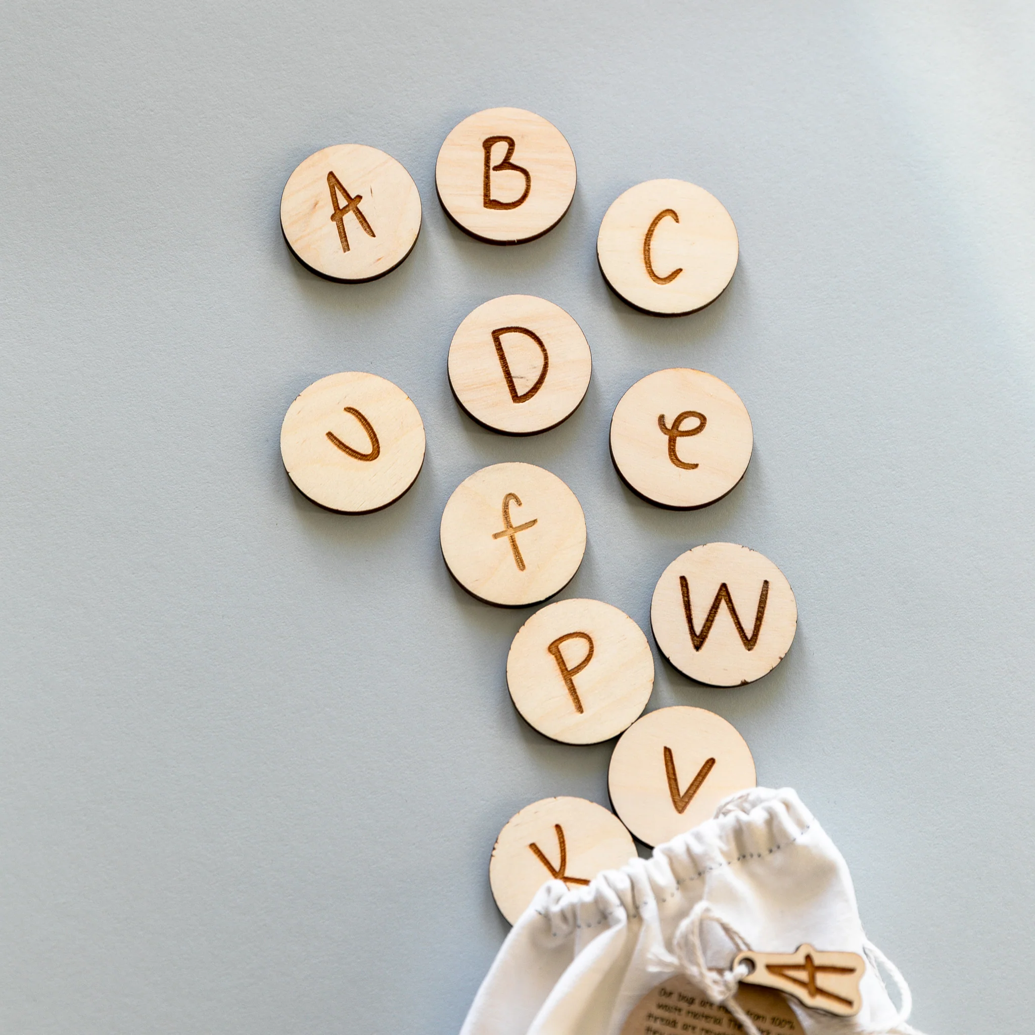 Wooden Alphabet Coins - Image 2