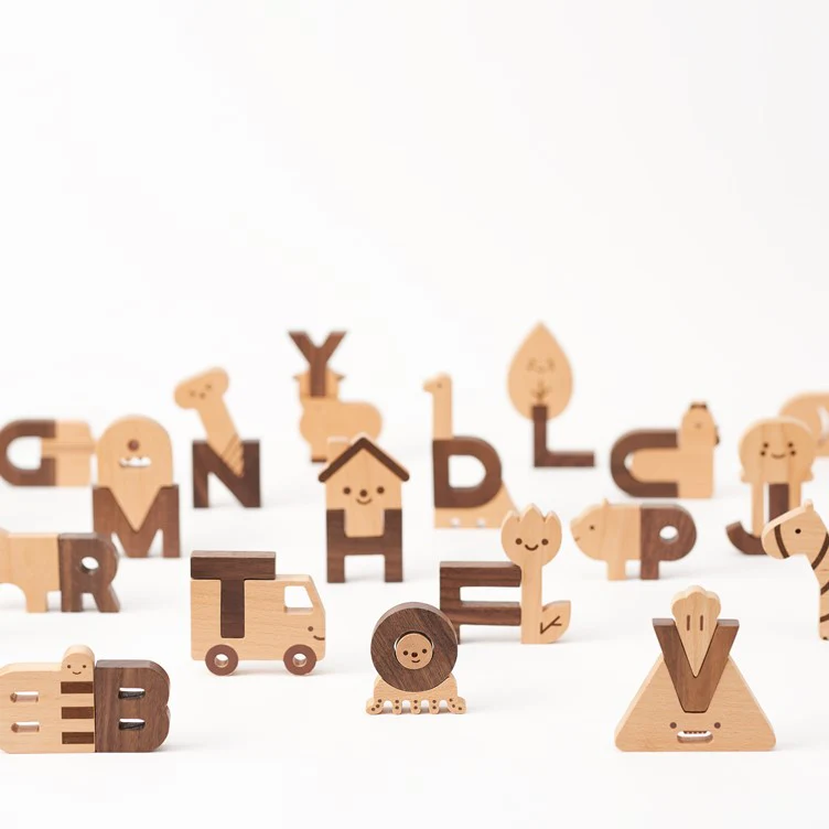 Wooden Alphabet Play Blocks - Image 5