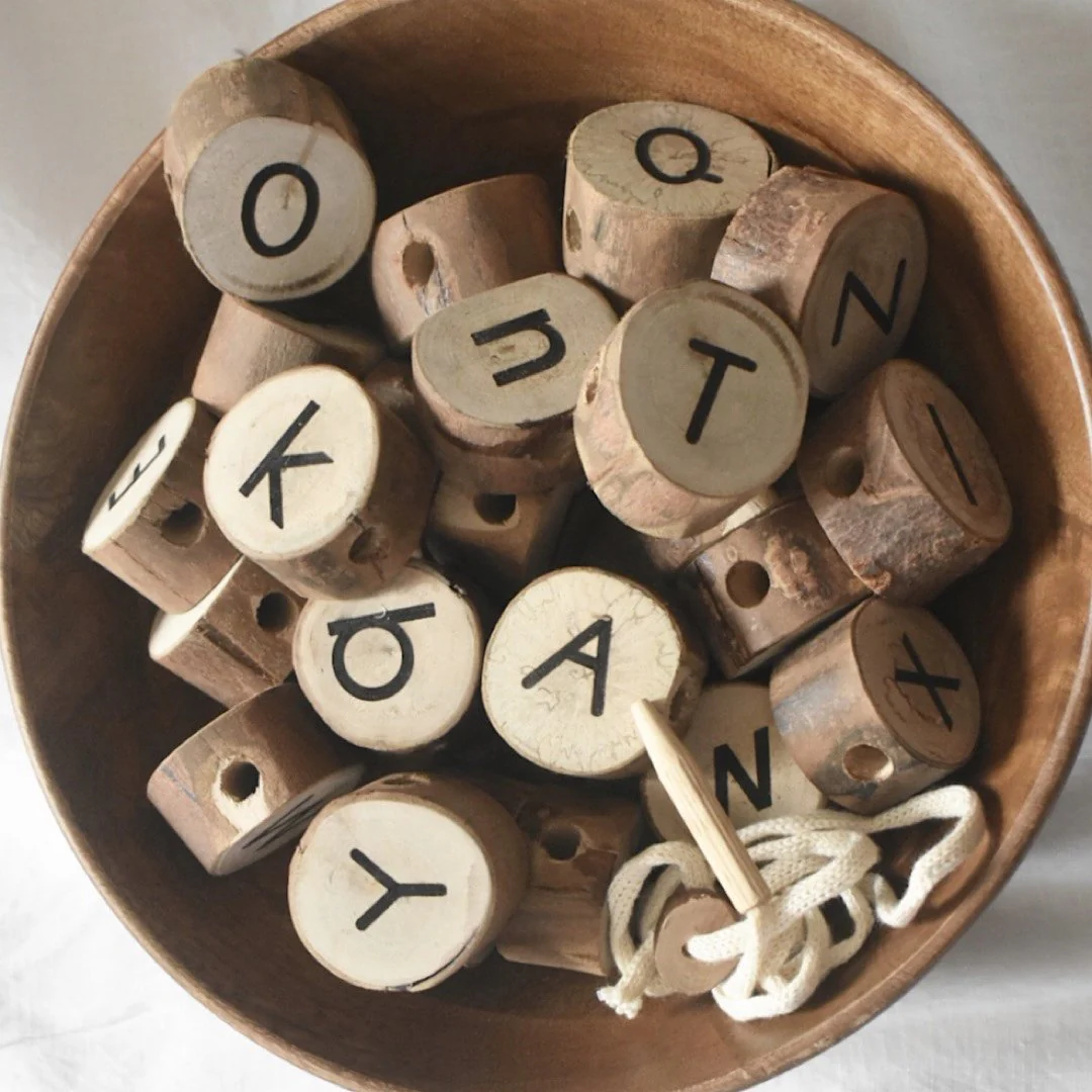 Wooden Alphabet Threading Set - Image 2