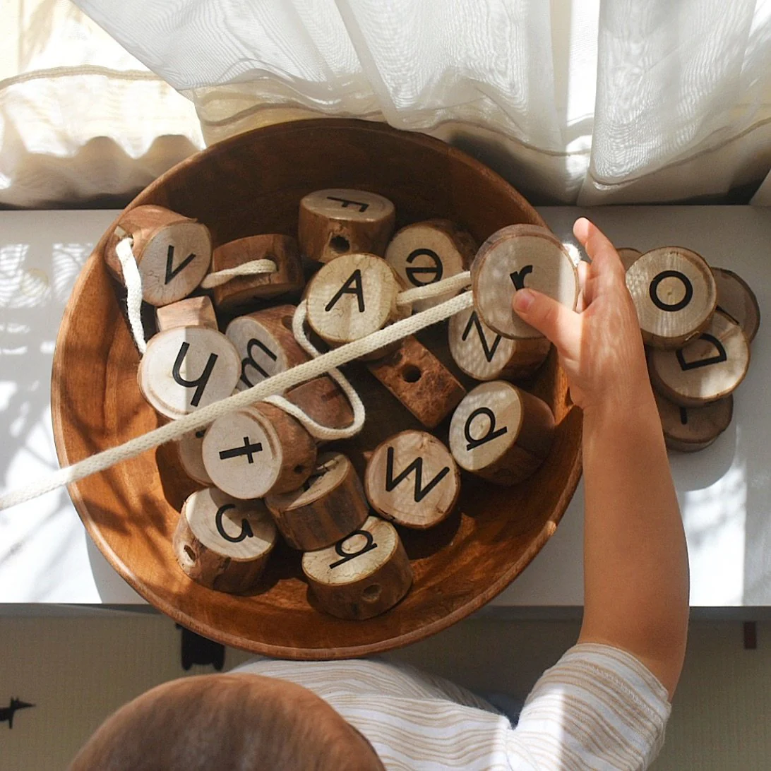 Wooden Alphabet Threading Set - Image 3