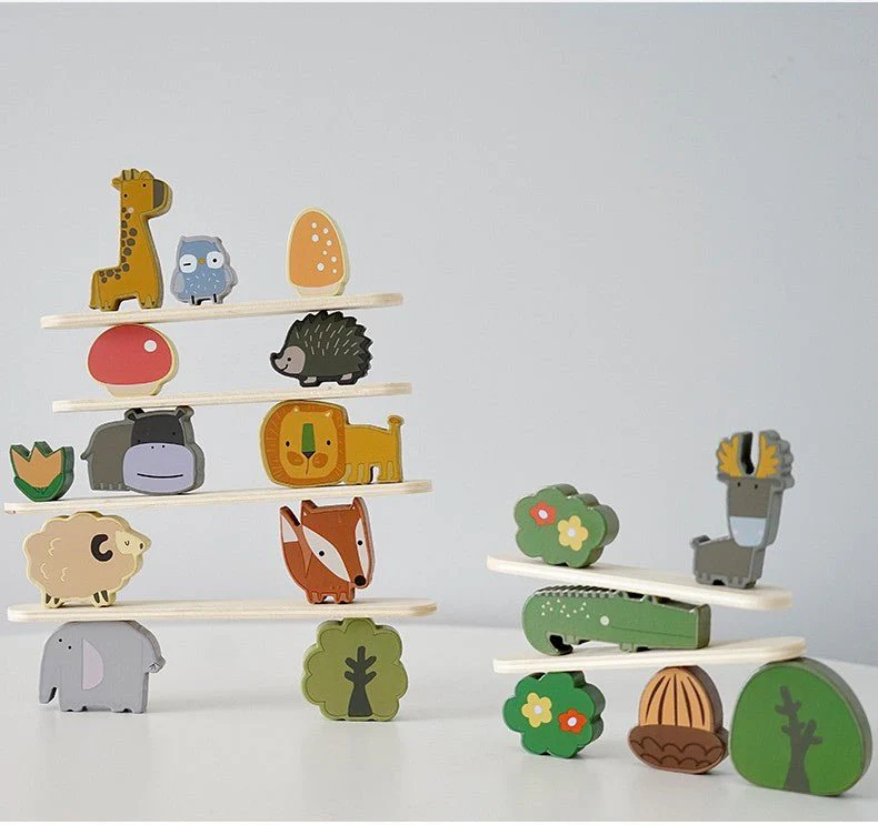 Wooden Animal Stacking Blocks: Montessori Balancing Toy for Creative Play - Image 6