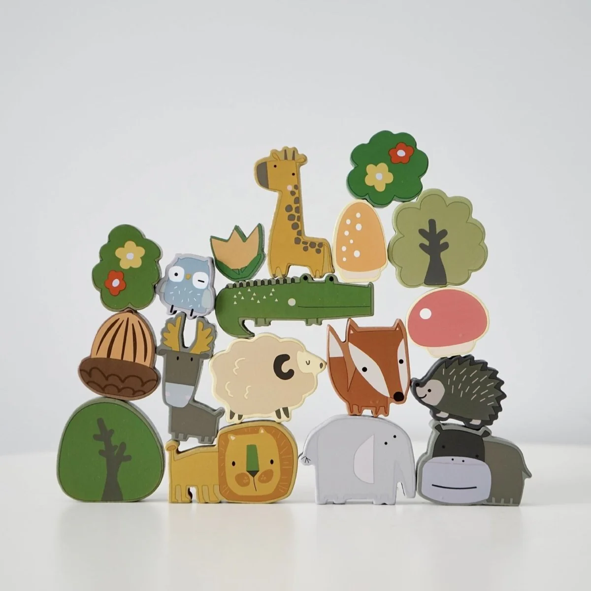 Wooden Animal Stacking Blocks: Montessori Balancing Toy for Creative Play - Image 7