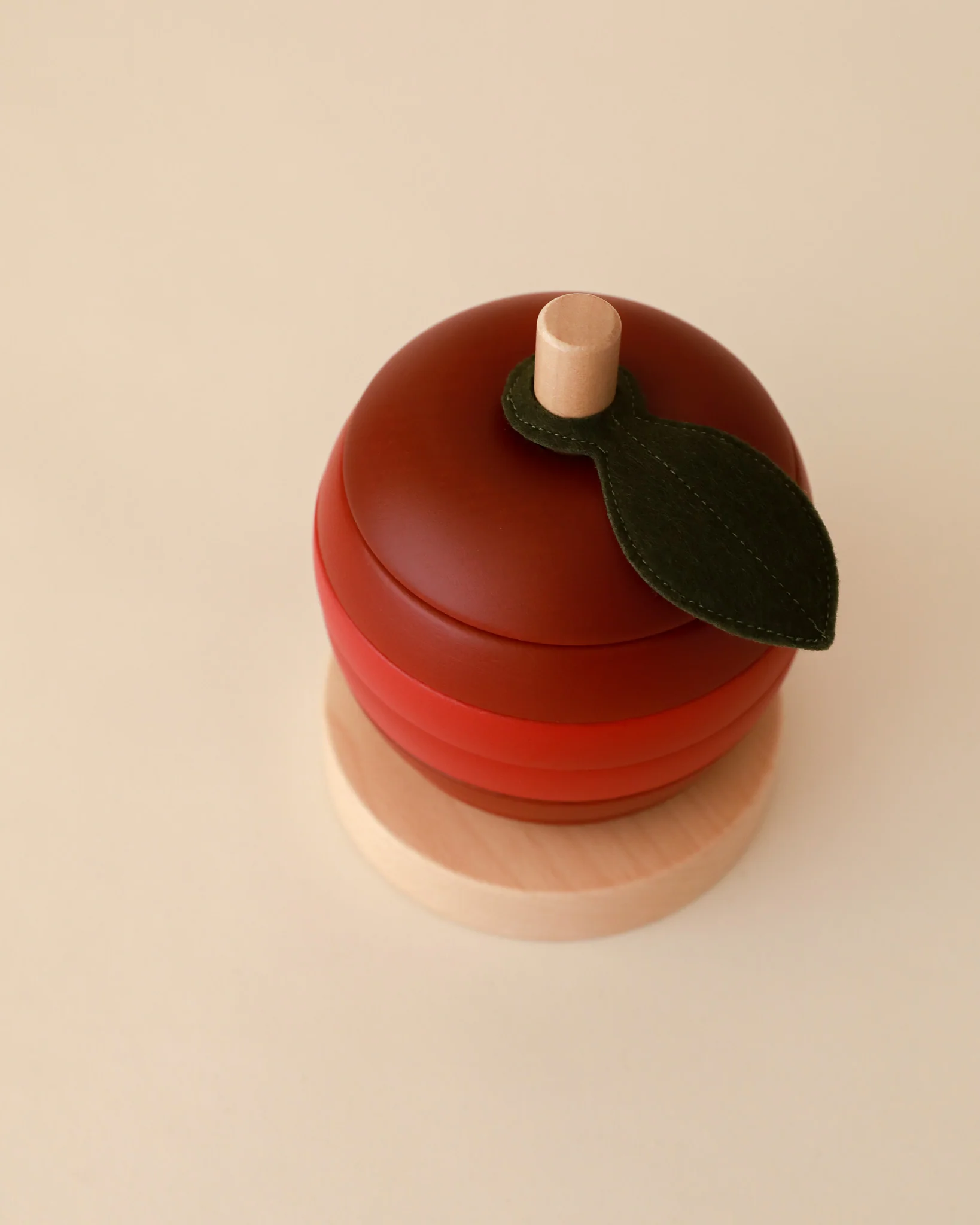 Wooden Apple Stacking Toy - Image 3