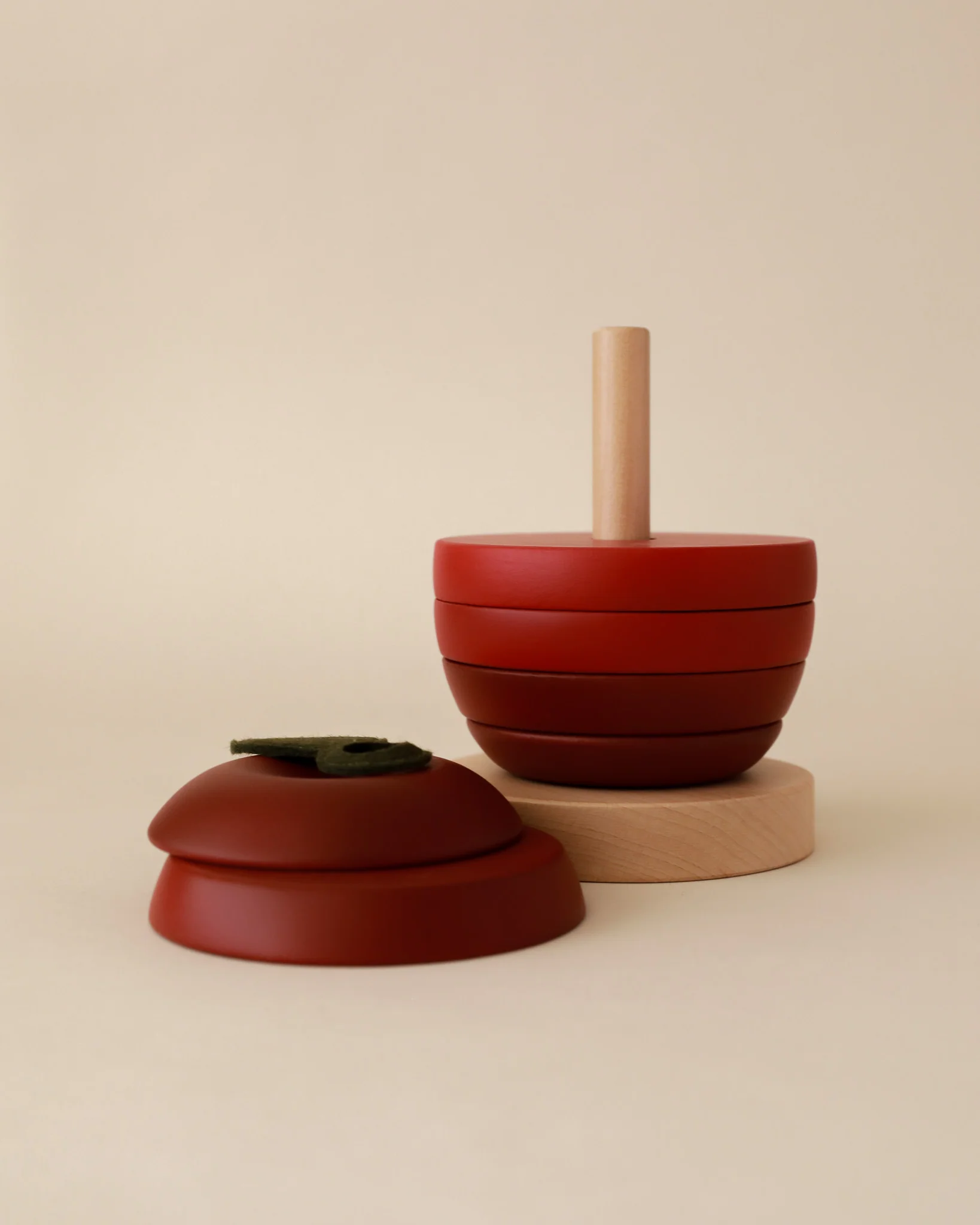 Wooden Apple Stacking Toy - Image 4