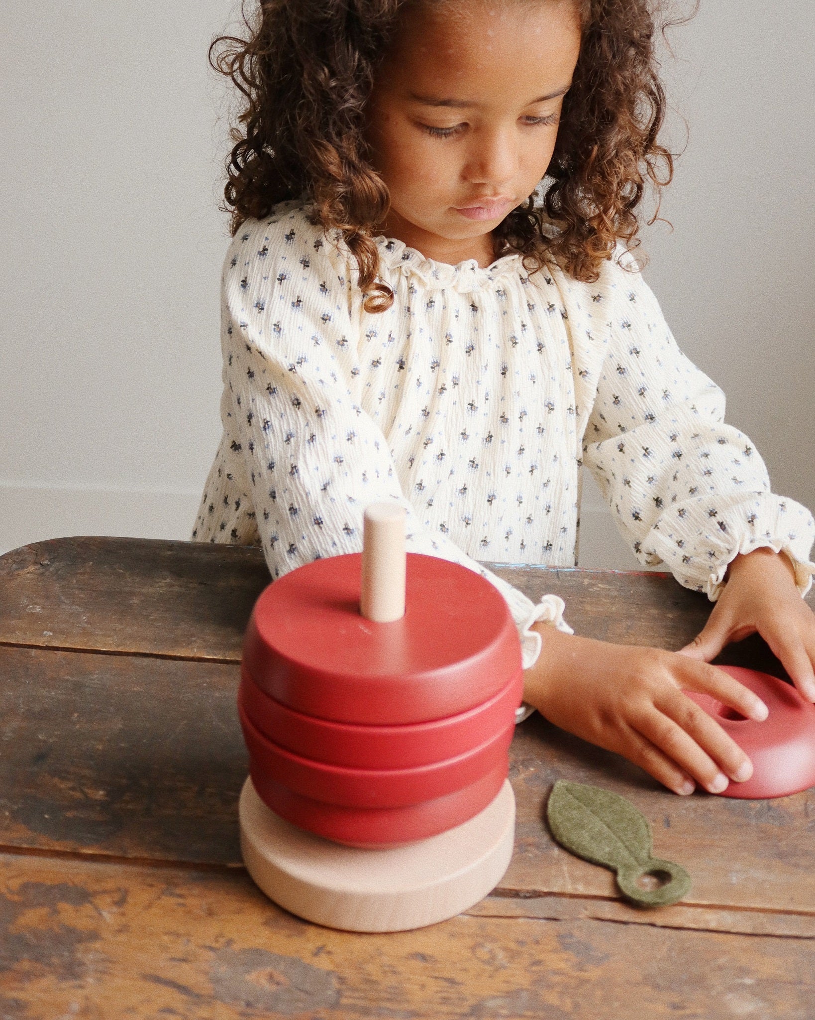 Wooden Apple Stacking Toy - Image 6