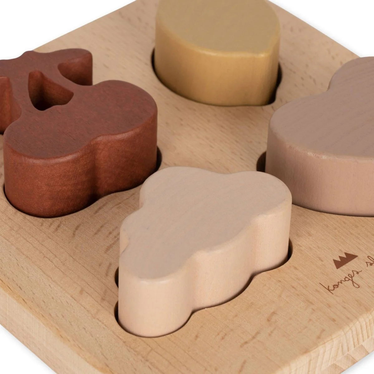 Konges Sloejd | Wooden Chunky Shape Puzzle - Heart - Image 6
