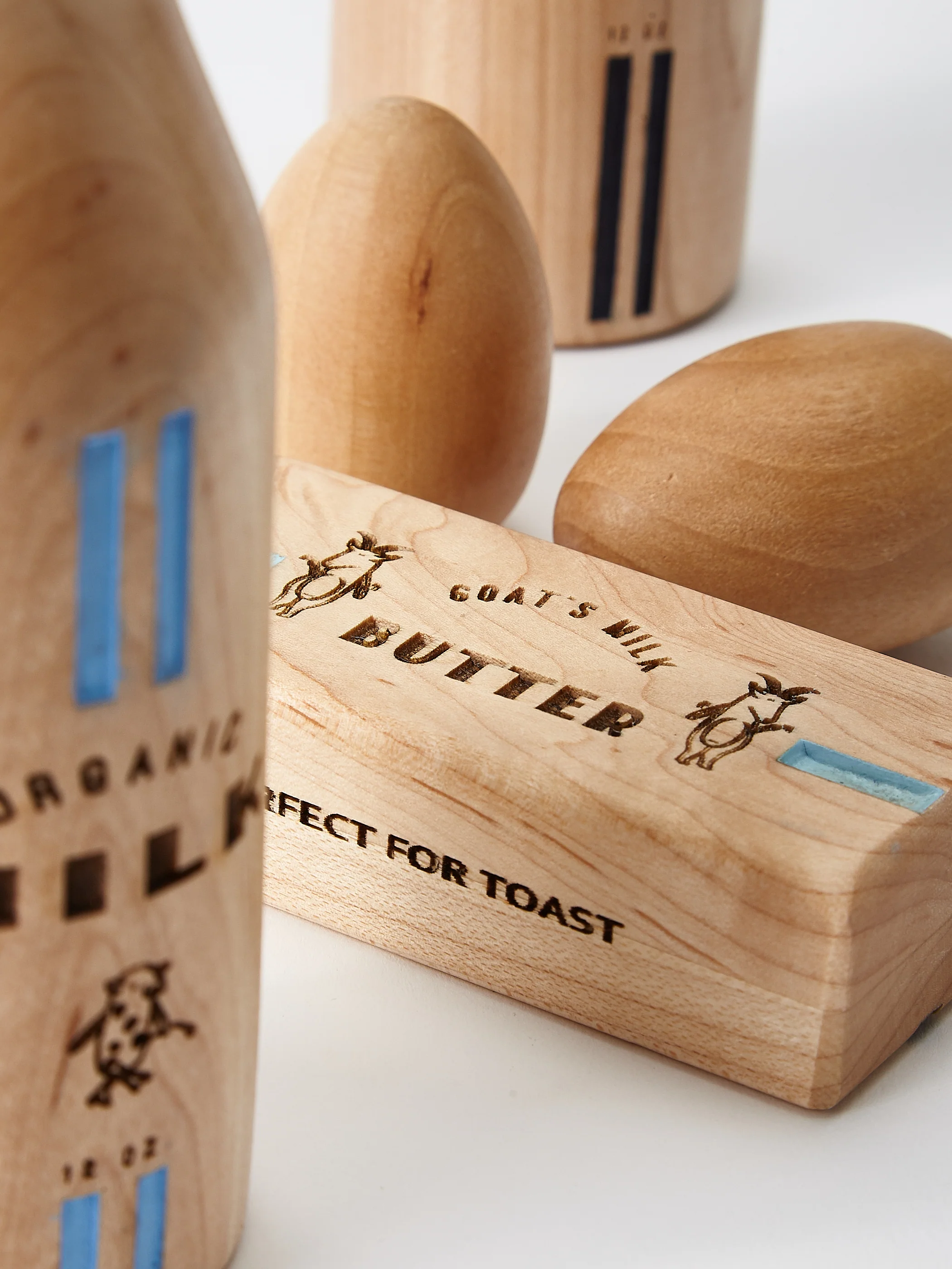 Wooden Dairy Play Food Set - Image 7