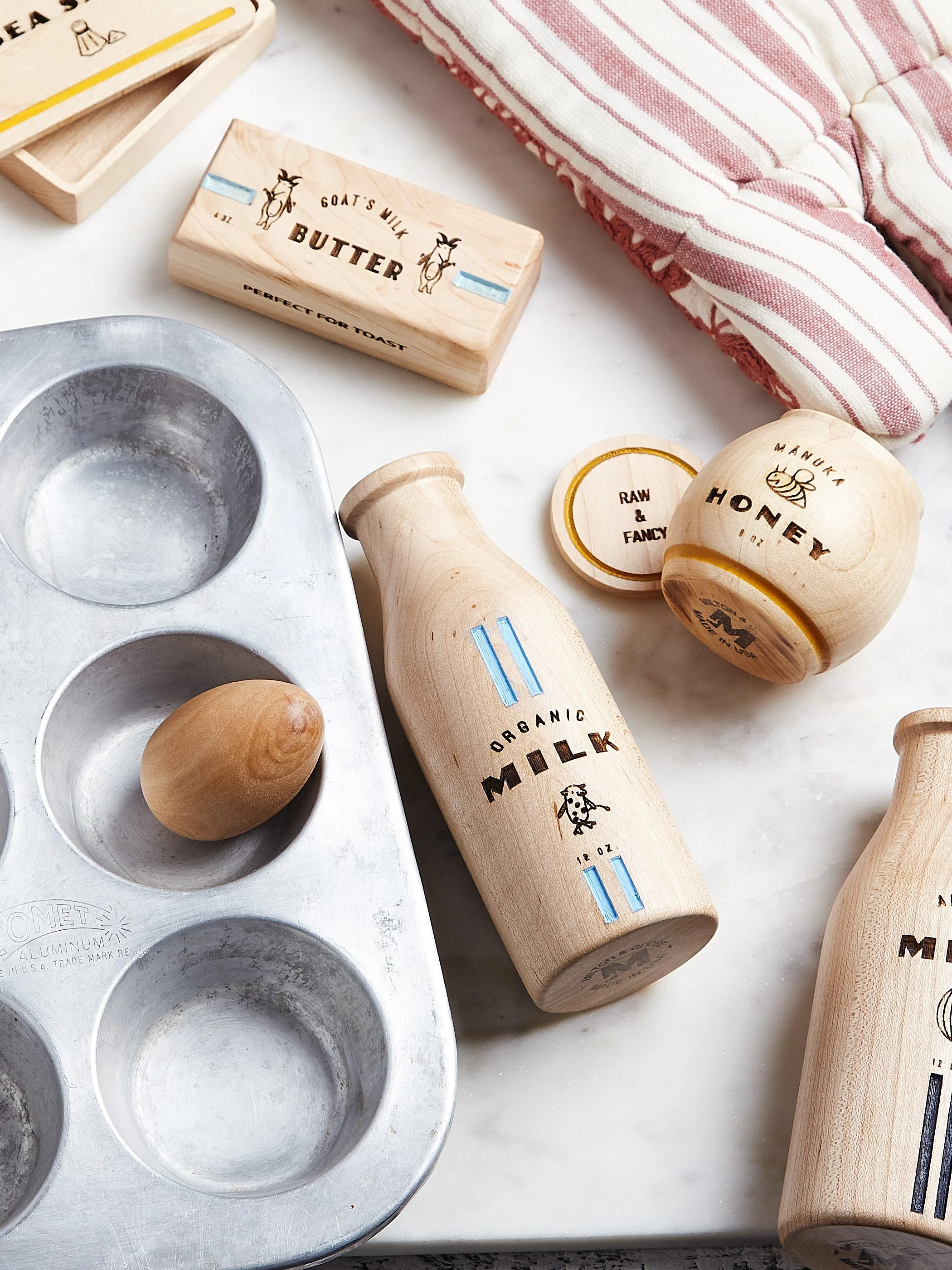 Wooden Dairy Play Food Set - Image 8
