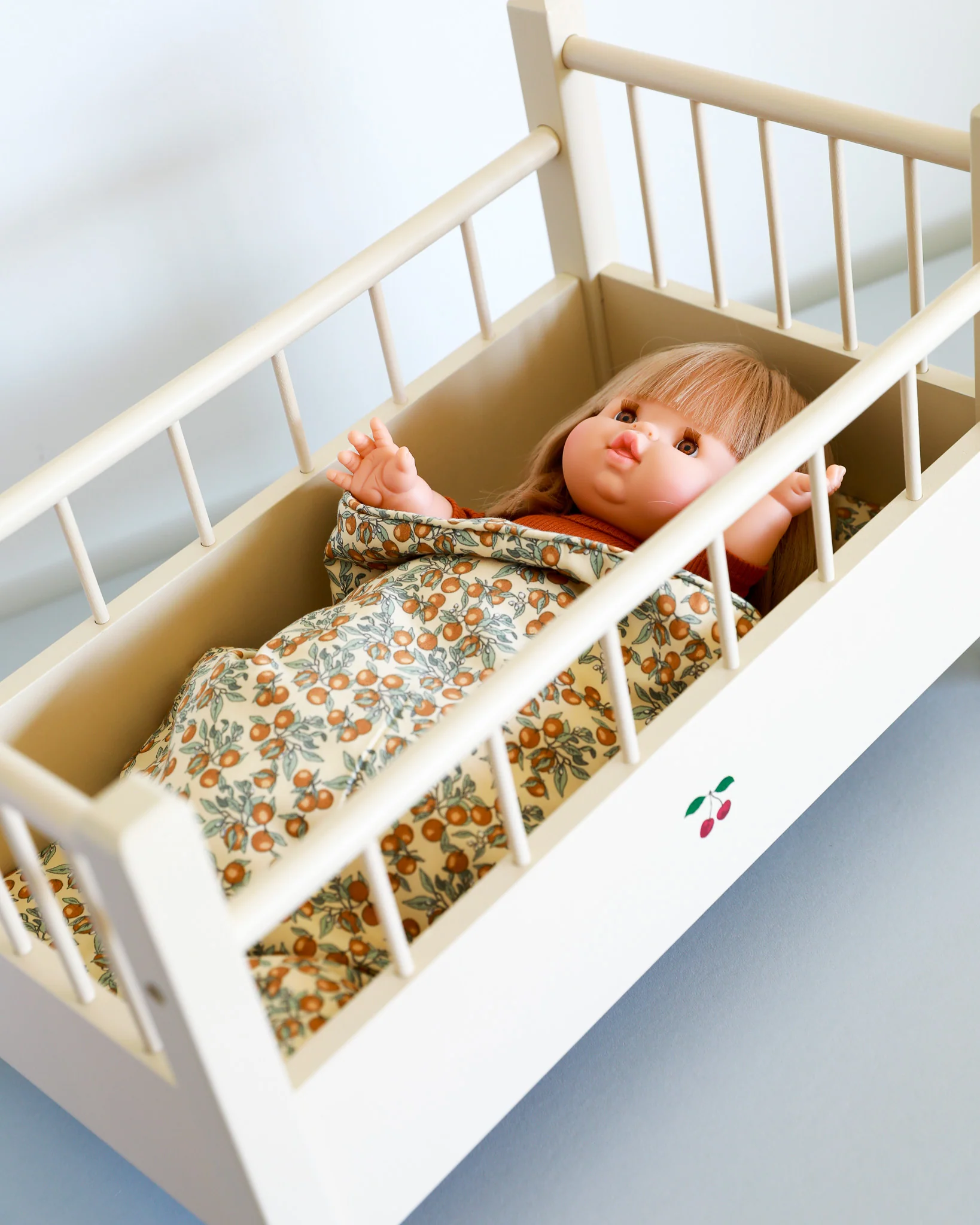 Wooden Doll Bed - Beige - Image 4