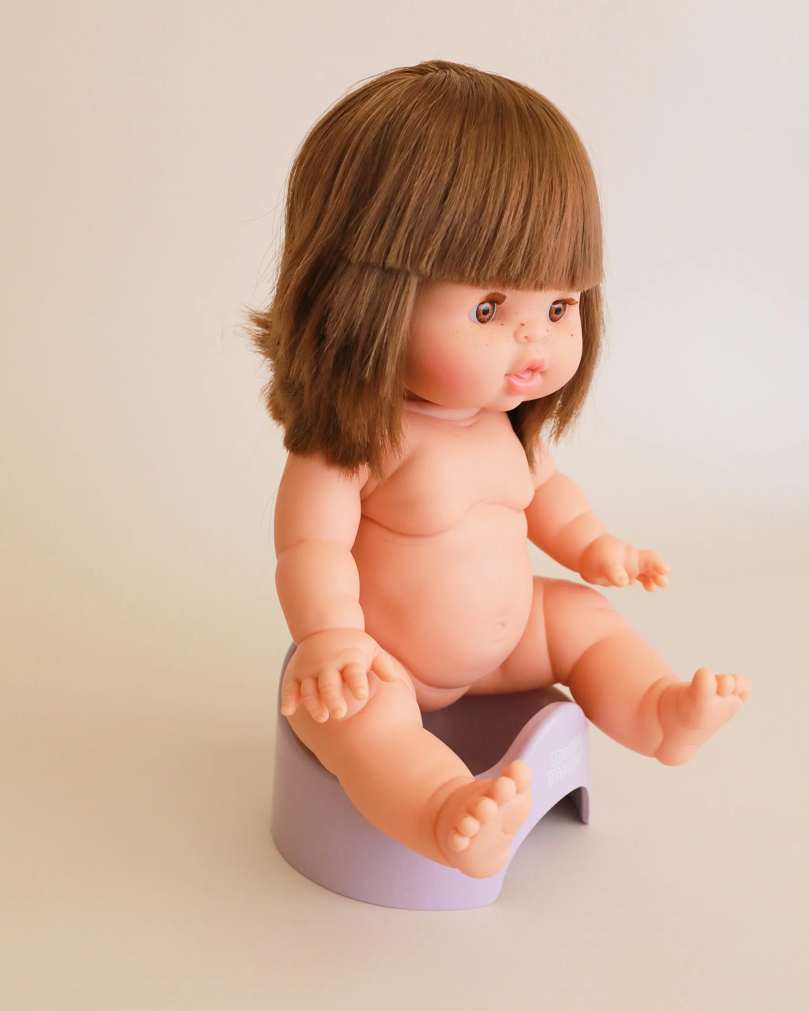 Wooden Doll Potty - Lilac - Image 3
