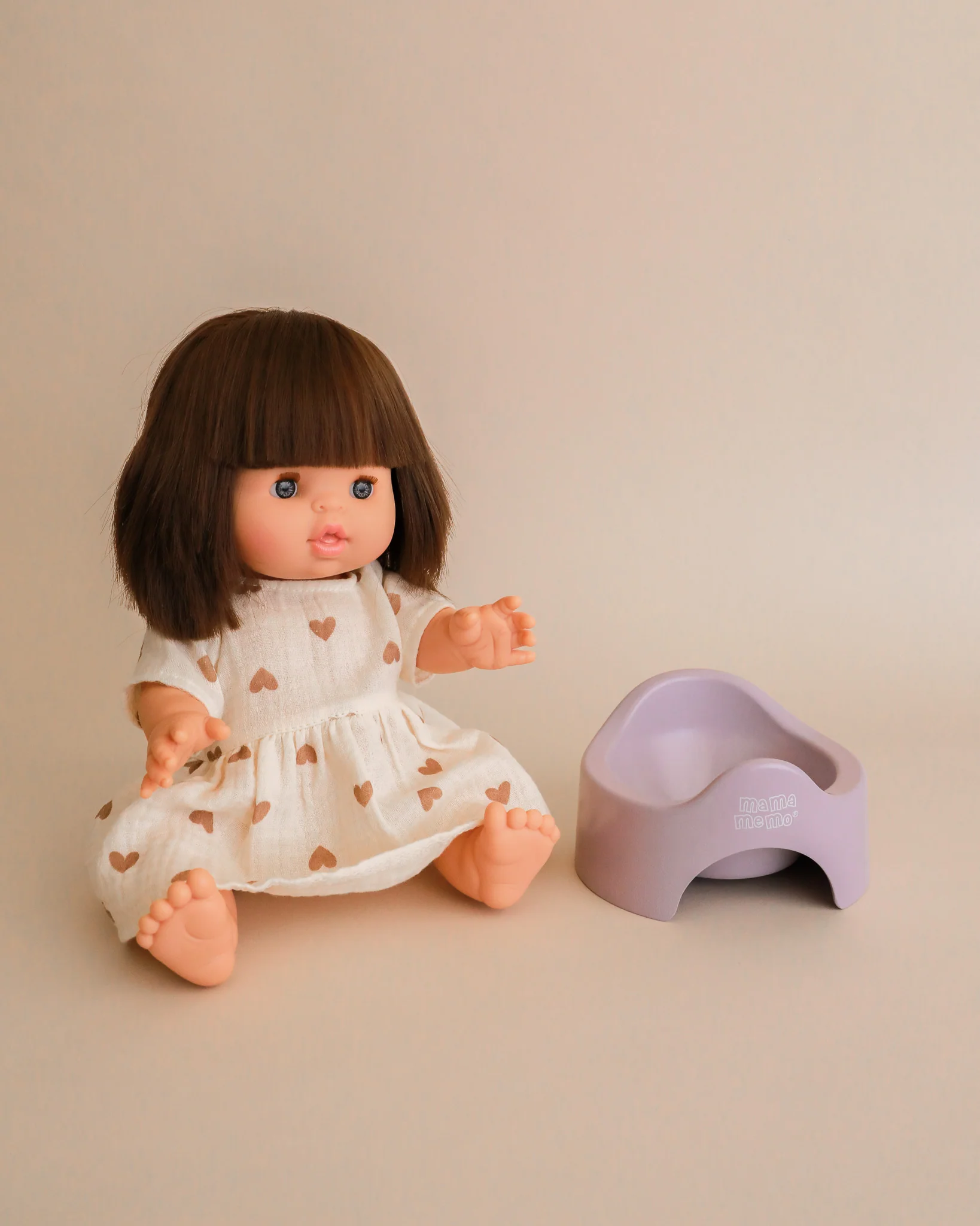 Wooden Doll Potty - Lilac - Image 4