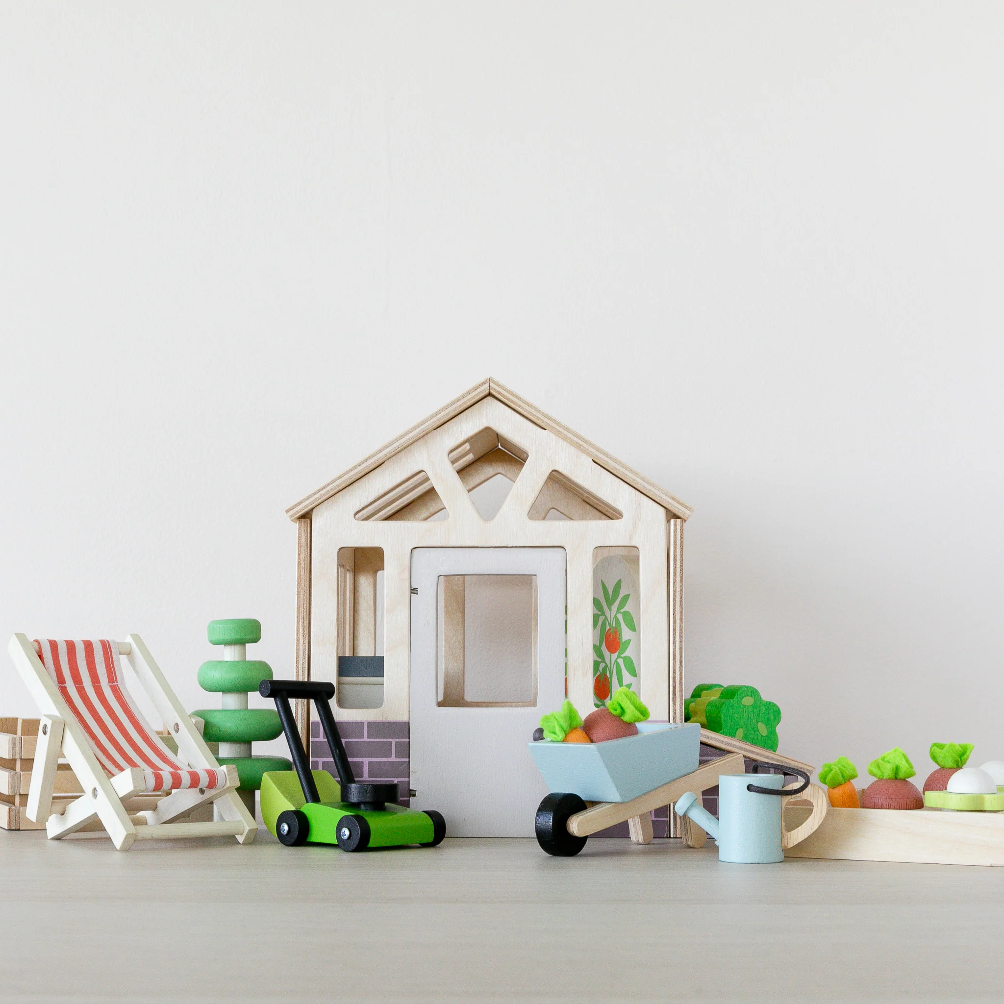 Tender Leaf Toys | Wooden Greenhouse and Garden Set - Image 4