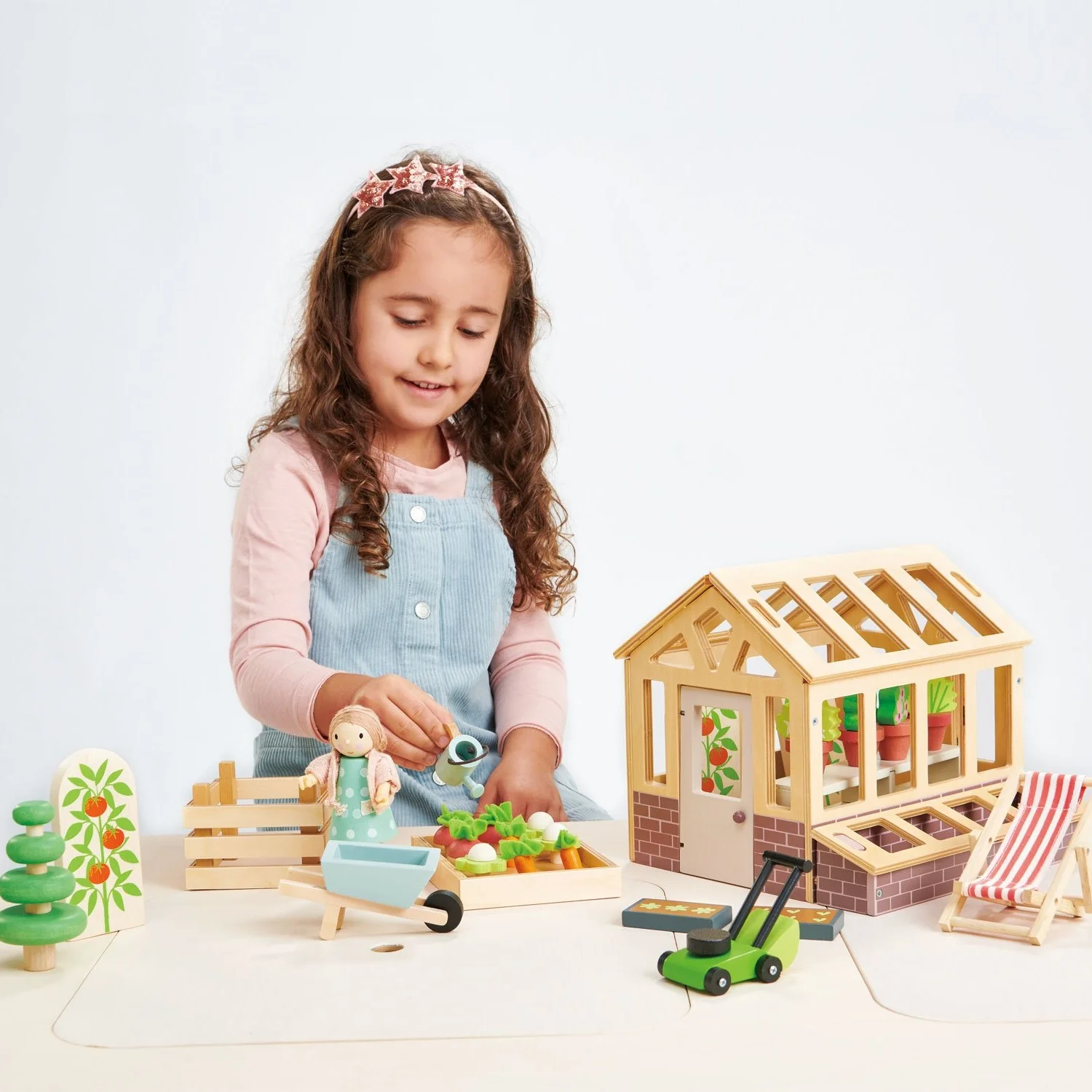 Tender Leaf Toys | Wooden Greenhouse and Garden Set - Image 5