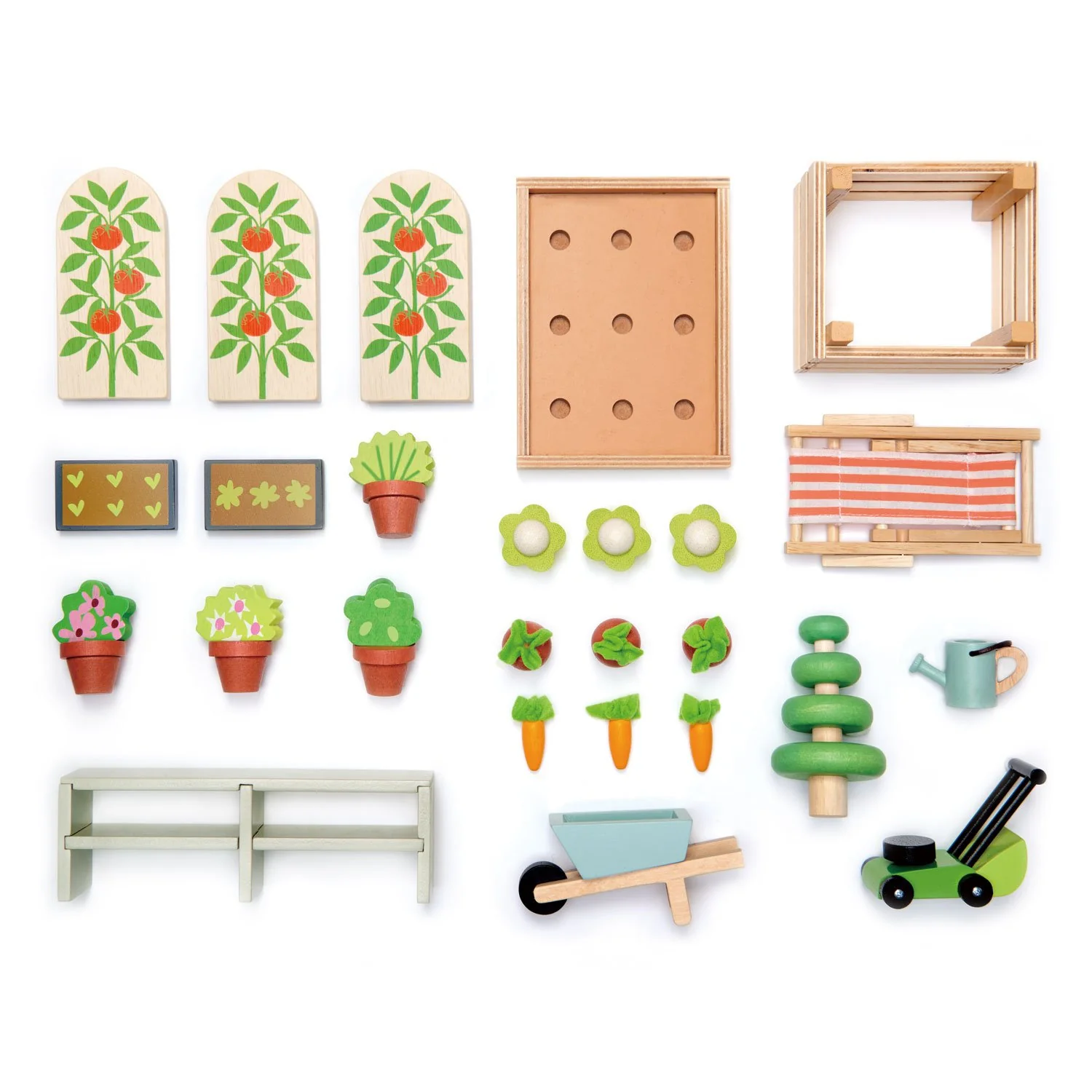 Tender Leaf Toys | Wooden Greenhouse and Garden Set - Image 6