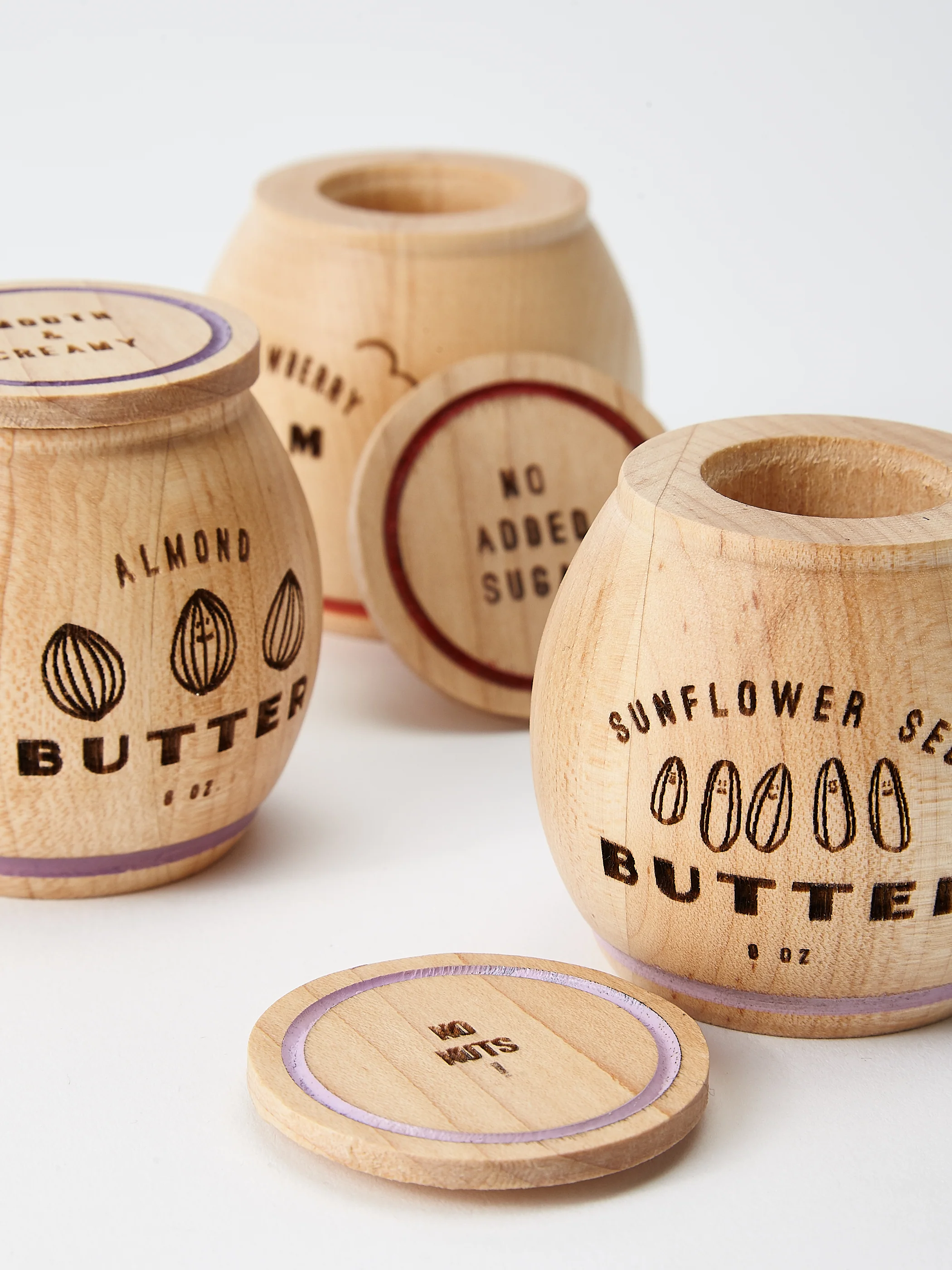 Wooden Jam & Nut Butter Play Food Set - Image 3
