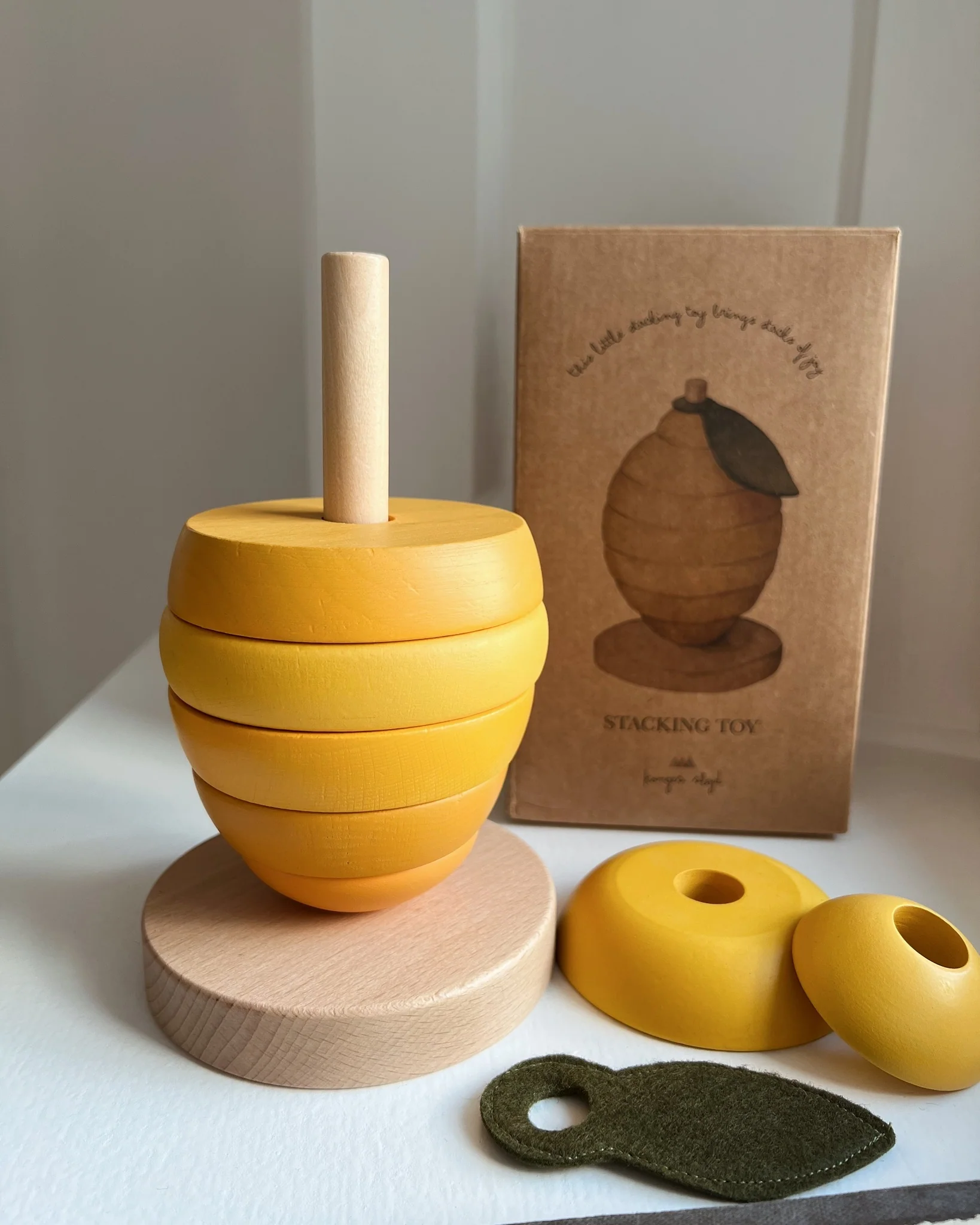 Wooden Lemon Stacking Toy - Image 2