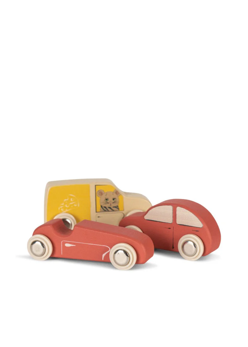Konges Sloejd | Wooden Mini Car Play Set - Image 3