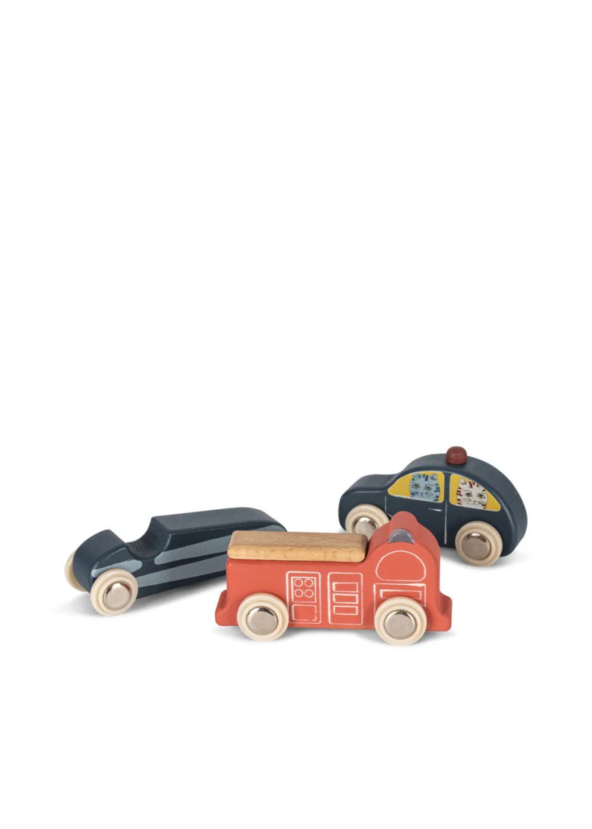 Konges Sloejd | Wooden Mini Car Play Set - Image 4