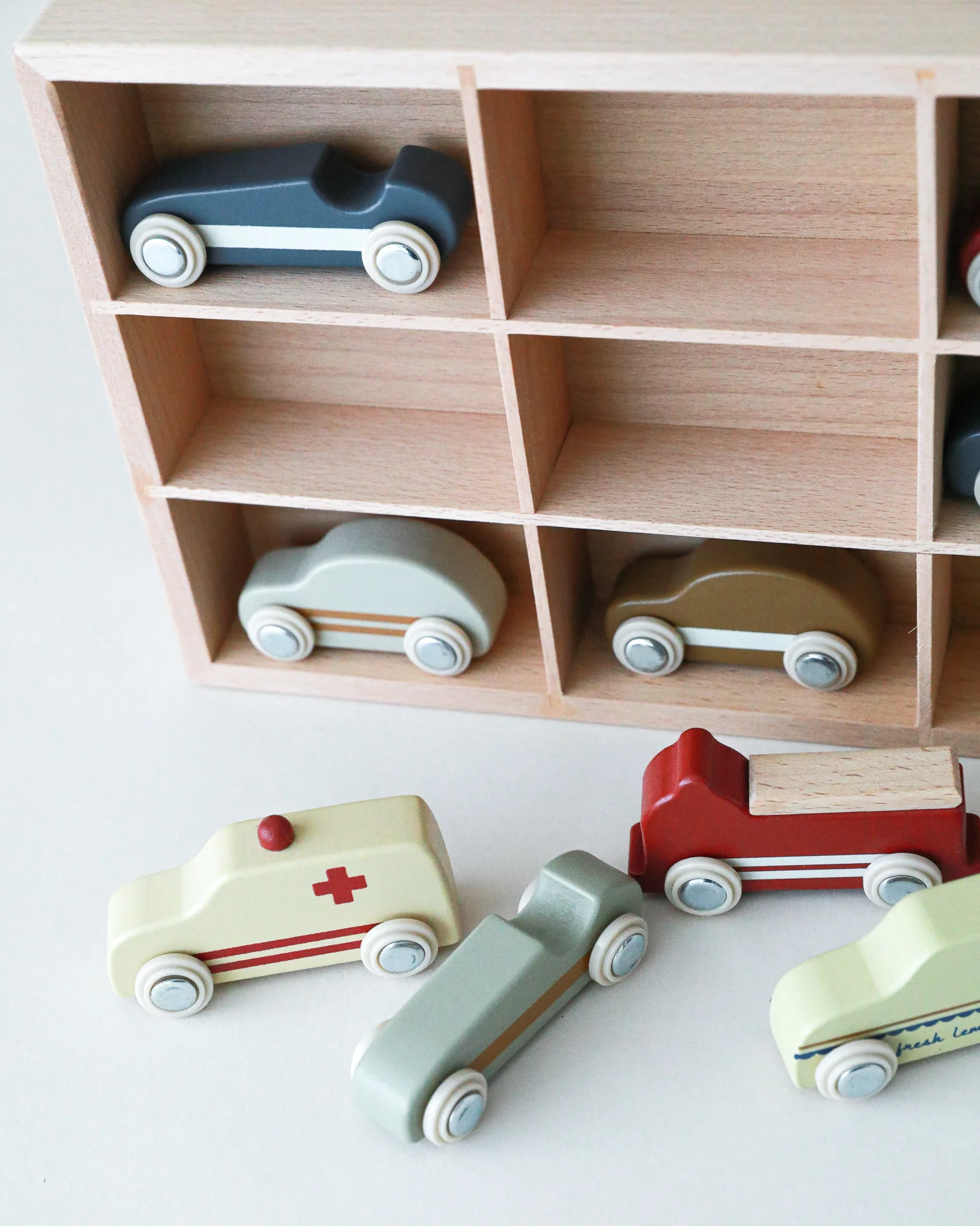 Wooden Mini Car Play Set (Pack of 9) - Image 7