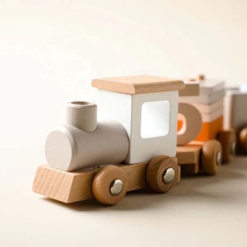 Wooden Montessori Train Set: Developmental Play Vehicle for Growing Minds - Image 2