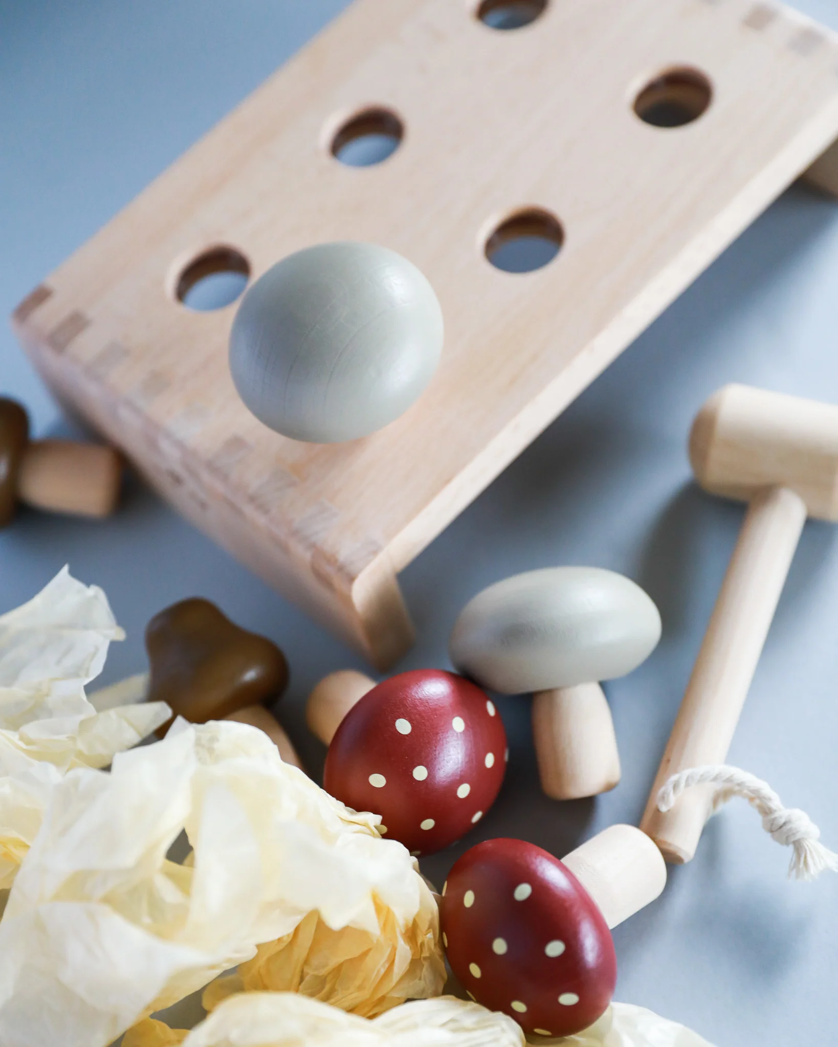 Konges Sloejd | Wooden Mushroom Hammer Board - Image 6
