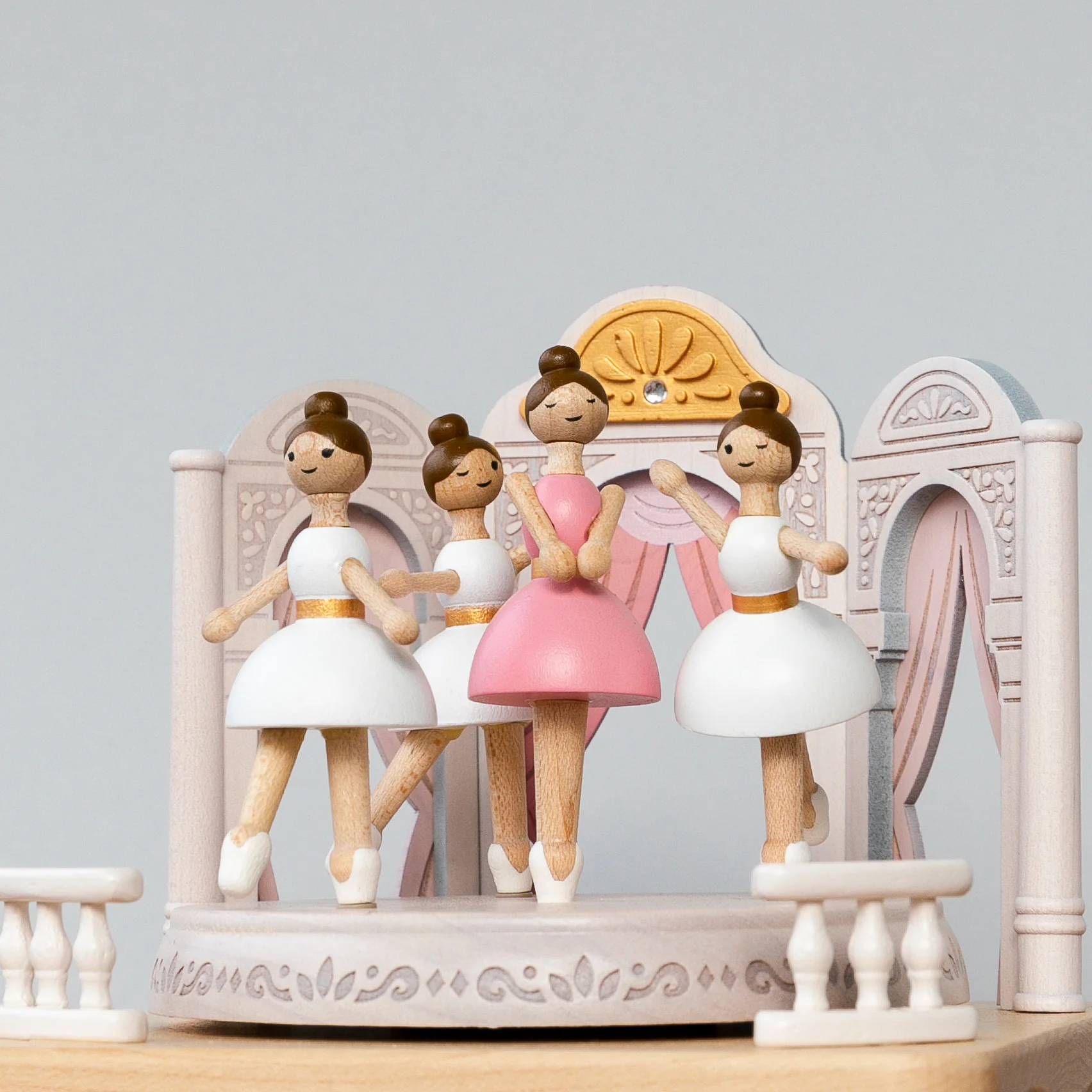Wooden Music Box - Ballerina Recital - Image 3