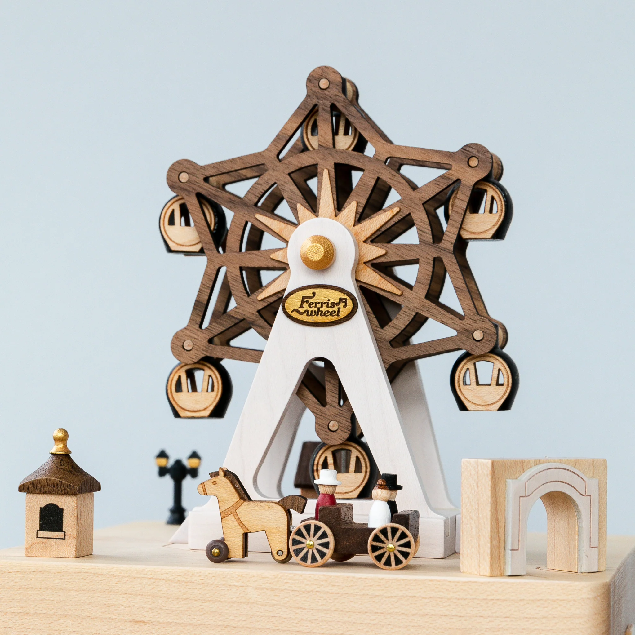 Wooden Music Box - Ferris Wheel - Image 2