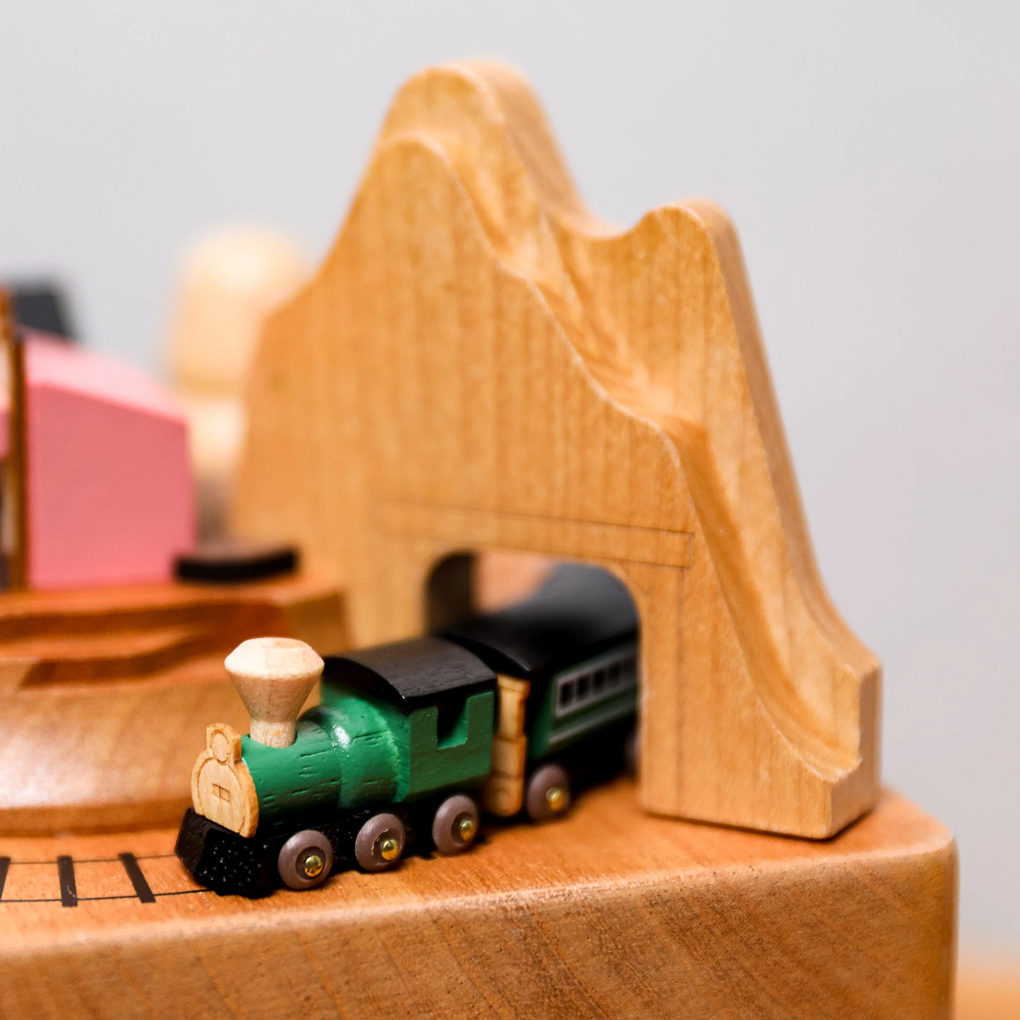 Wooden Music Box - Western Train - Image 2