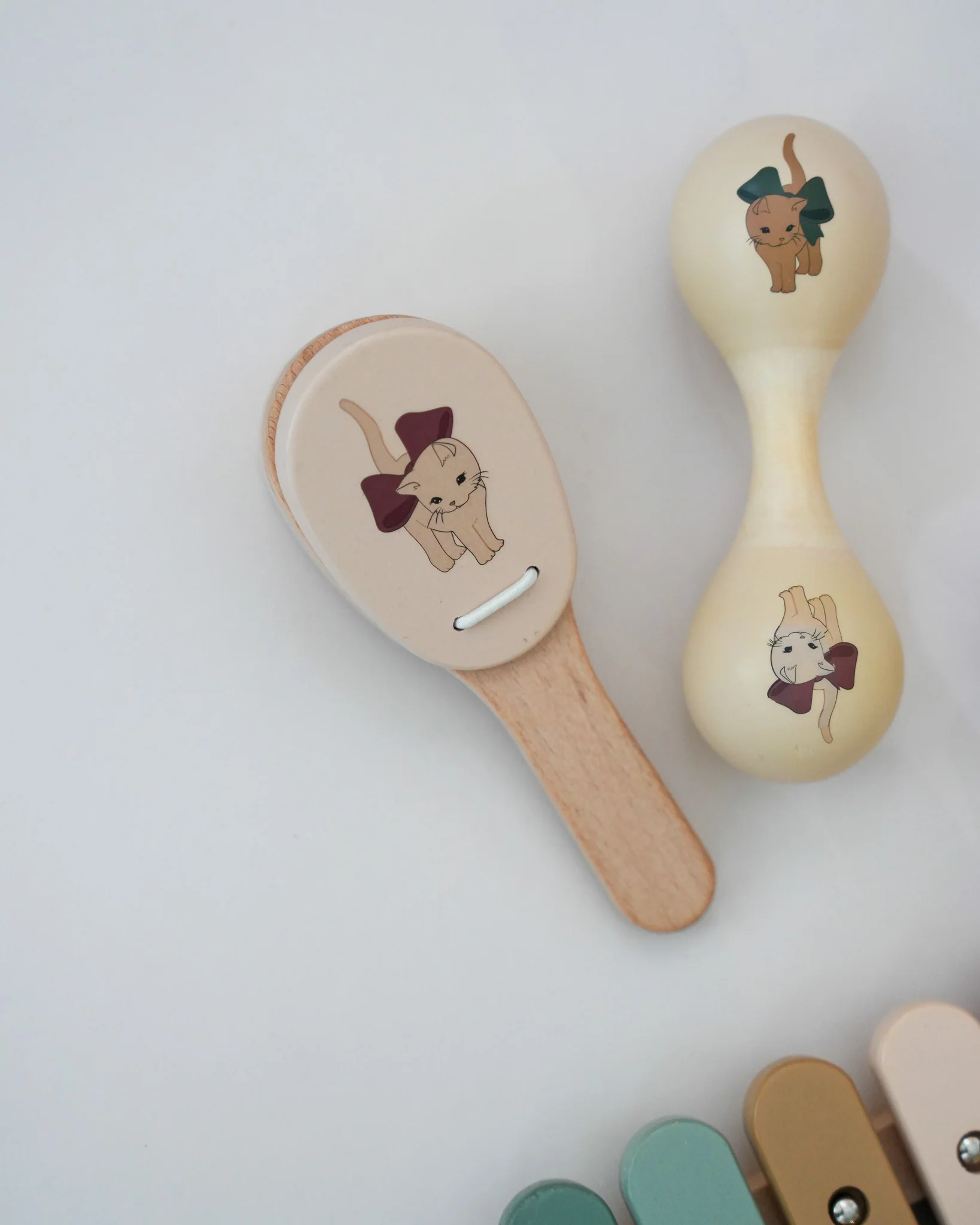 Wooden Music Play Set - Bow Kitty - Image 6