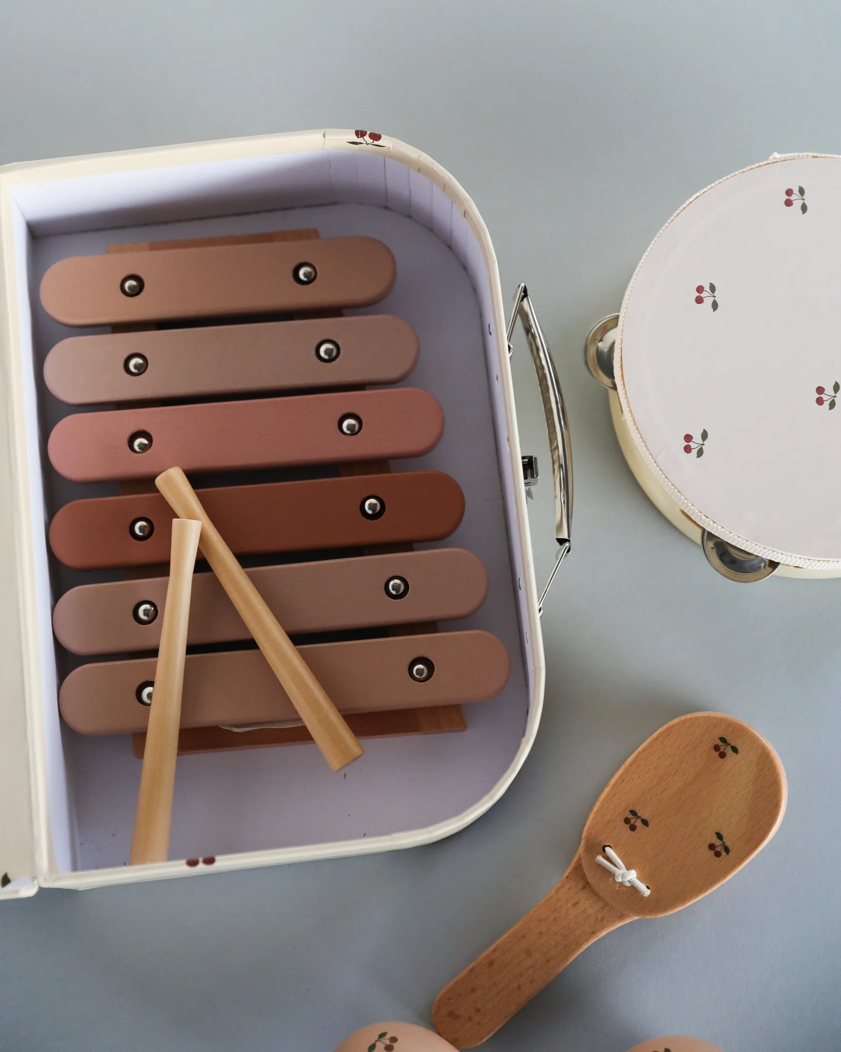 Wooden Music Play Set - Cherry - Image 6