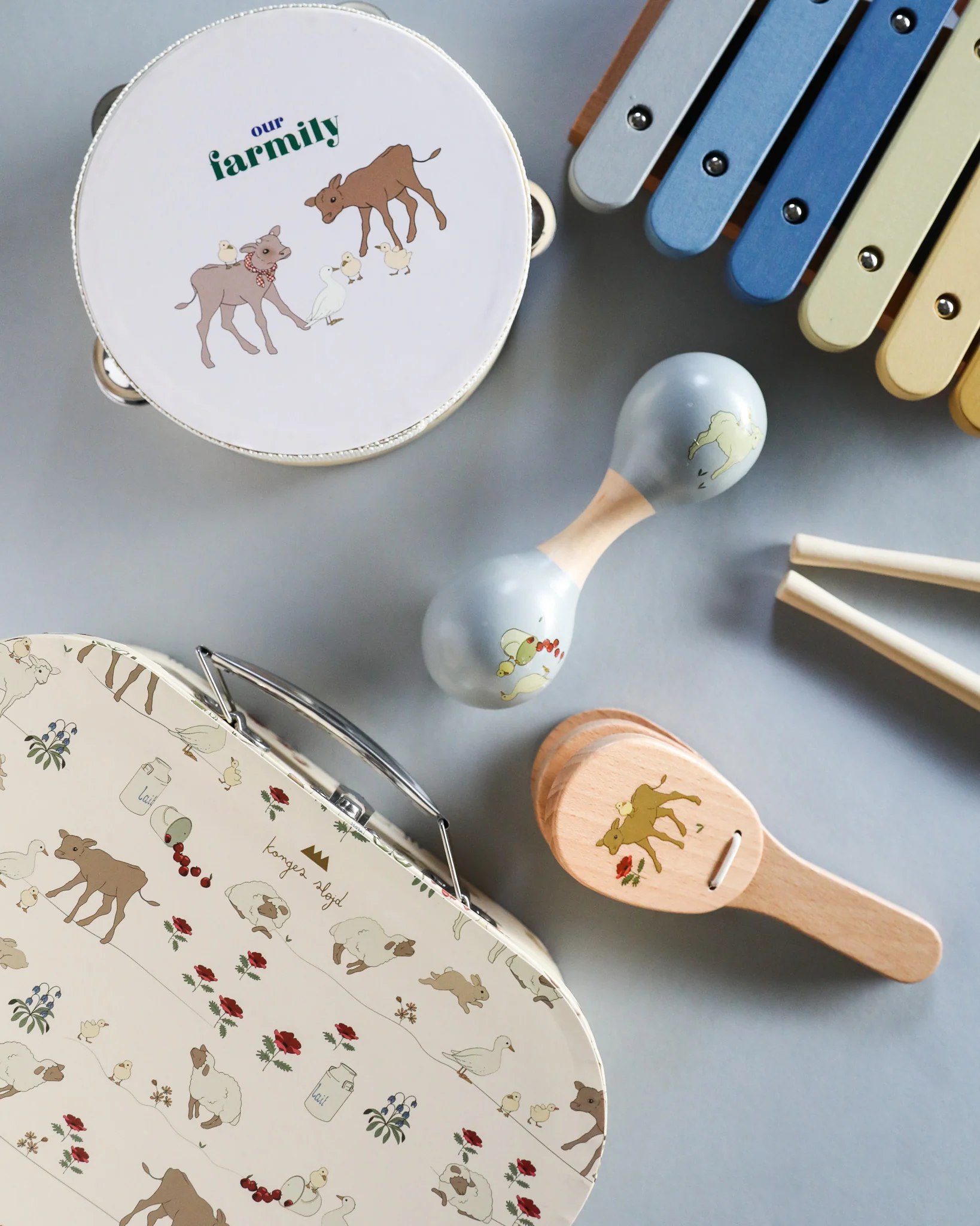 Wooden Music Play Set - Farm Animals - Image 2