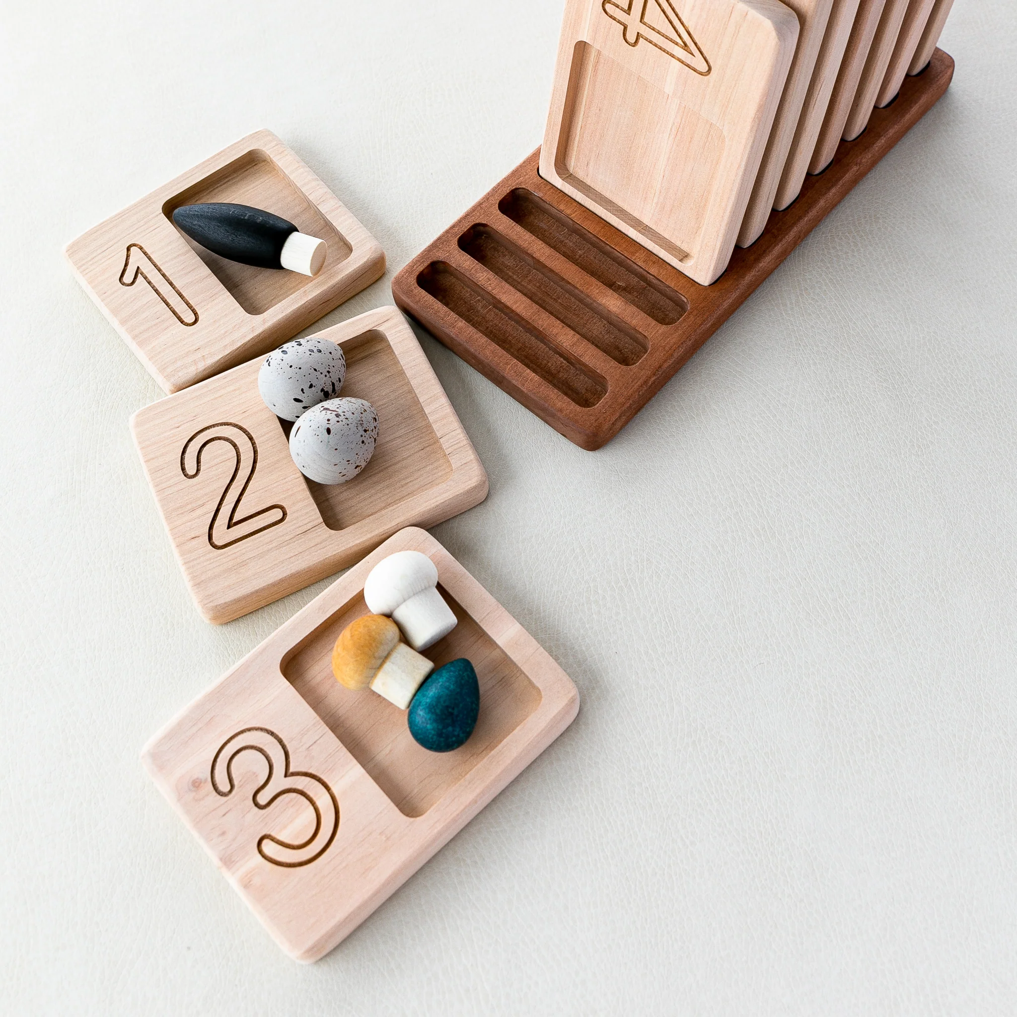 Wooden Number Counting Trays - Image 3