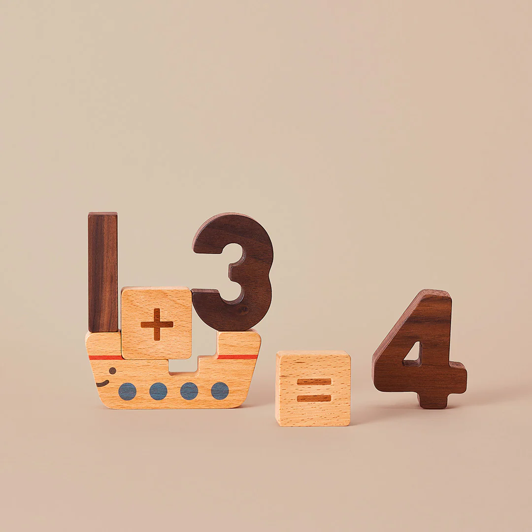 Wooden Numbers Play Blocks - Image 2
