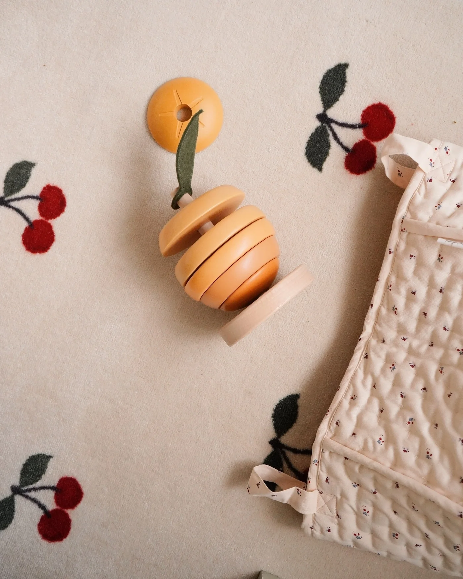 Wooden Orange Stacking Toy - Image 4