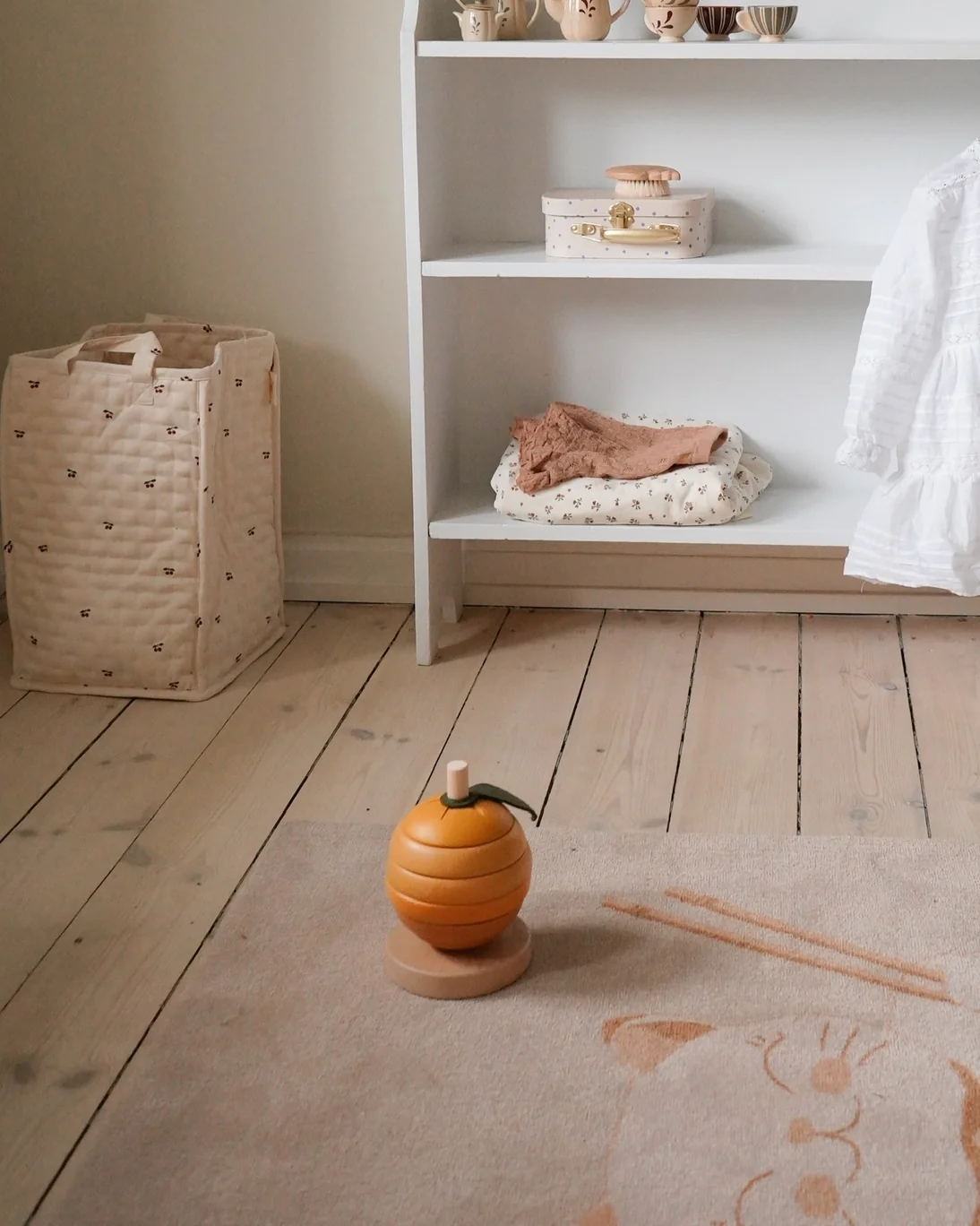 Wooden Orange Stacking Toy - Image 6