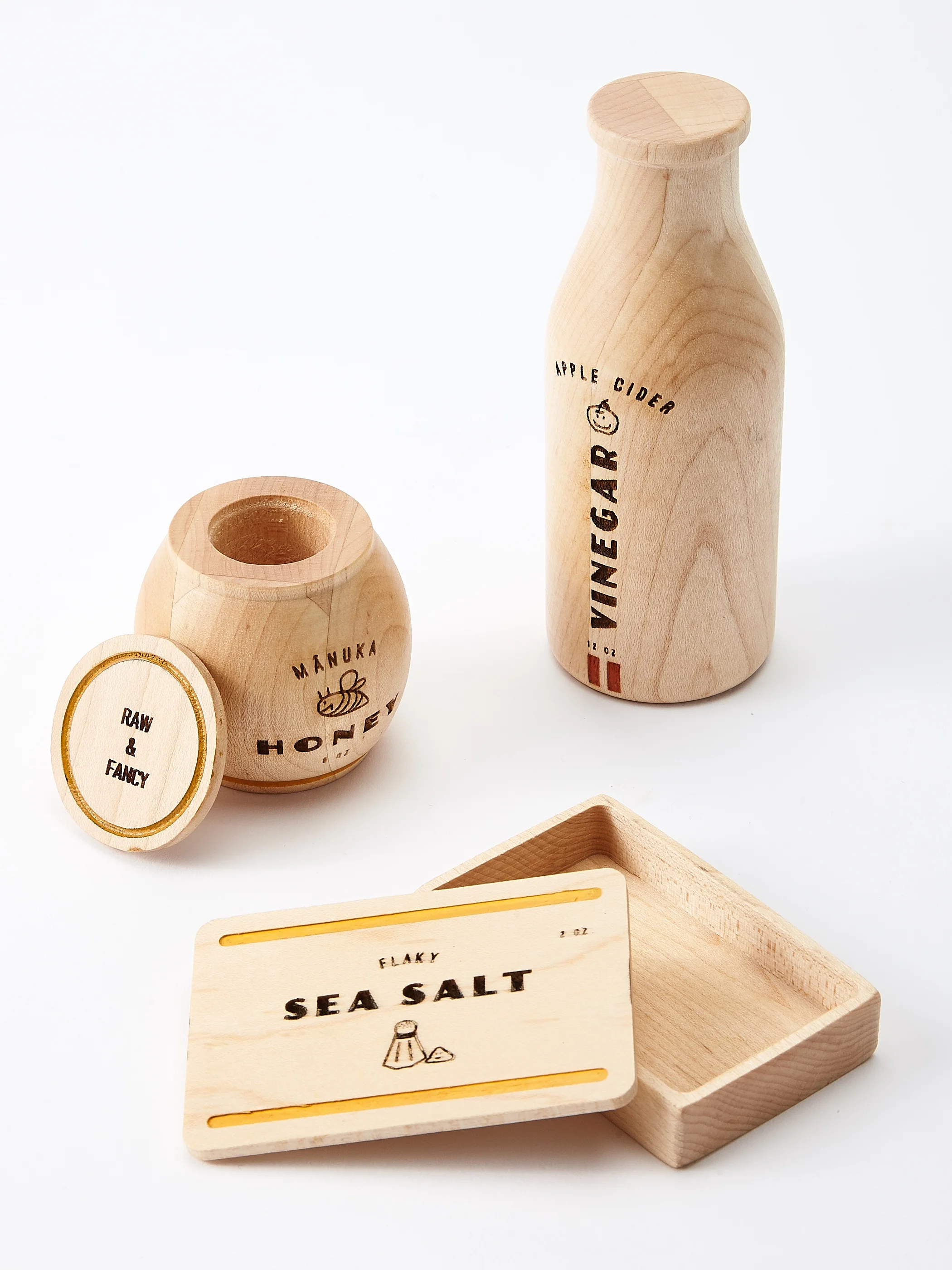 Wooden Pantry Play Food Set - Image 2