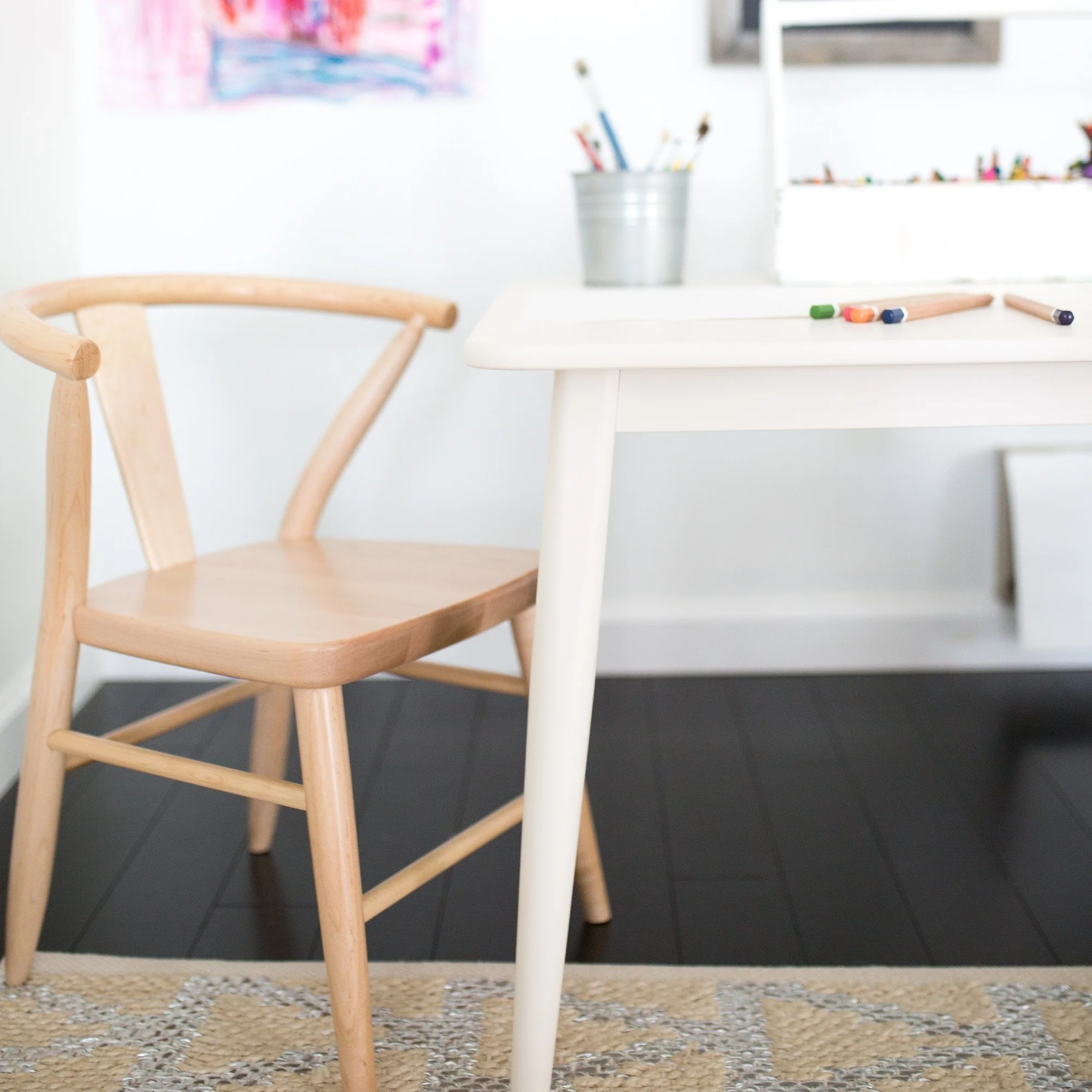 Wooden Play Chairs (Pair) - Natural - Image 5