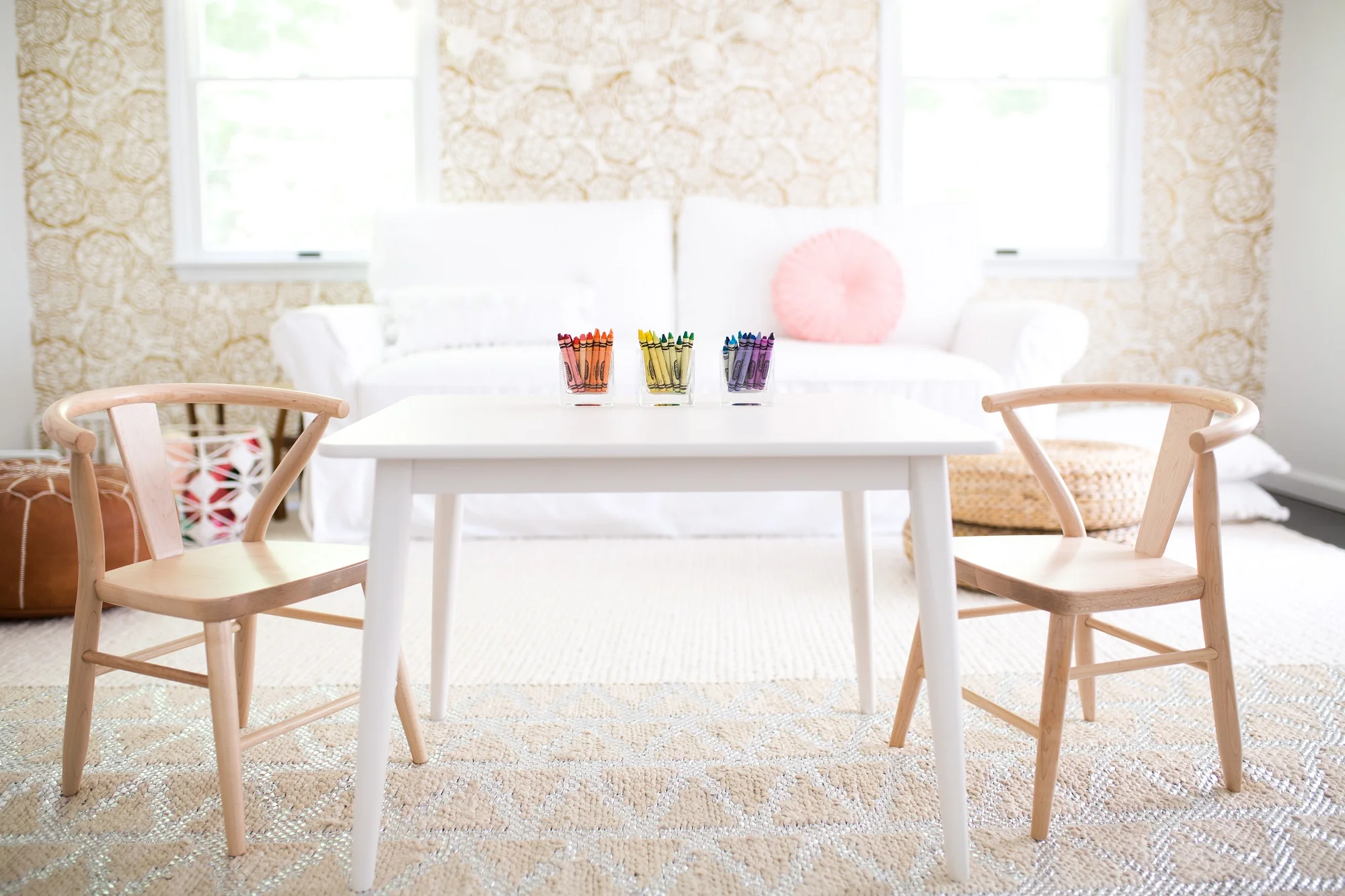 Wooden Play Chairs (Pair) - Natural - Image 6