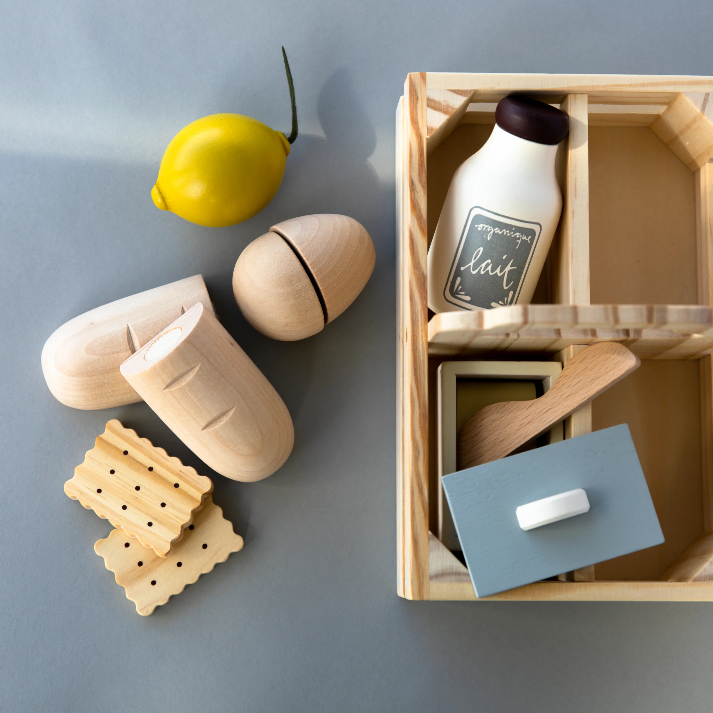 Wooden Play Food Crate - Image 3