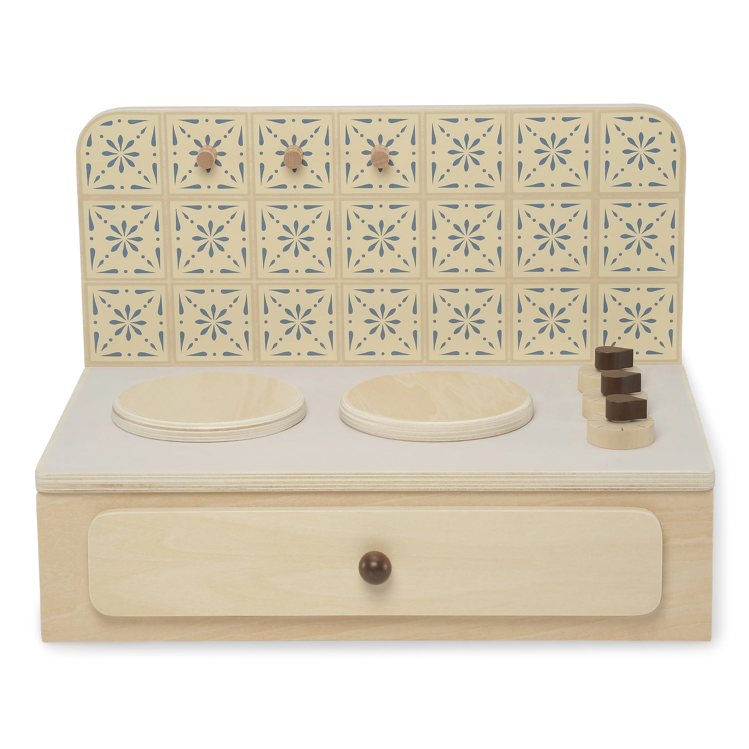Wooden Play Kitchen Cooktop - Image 2