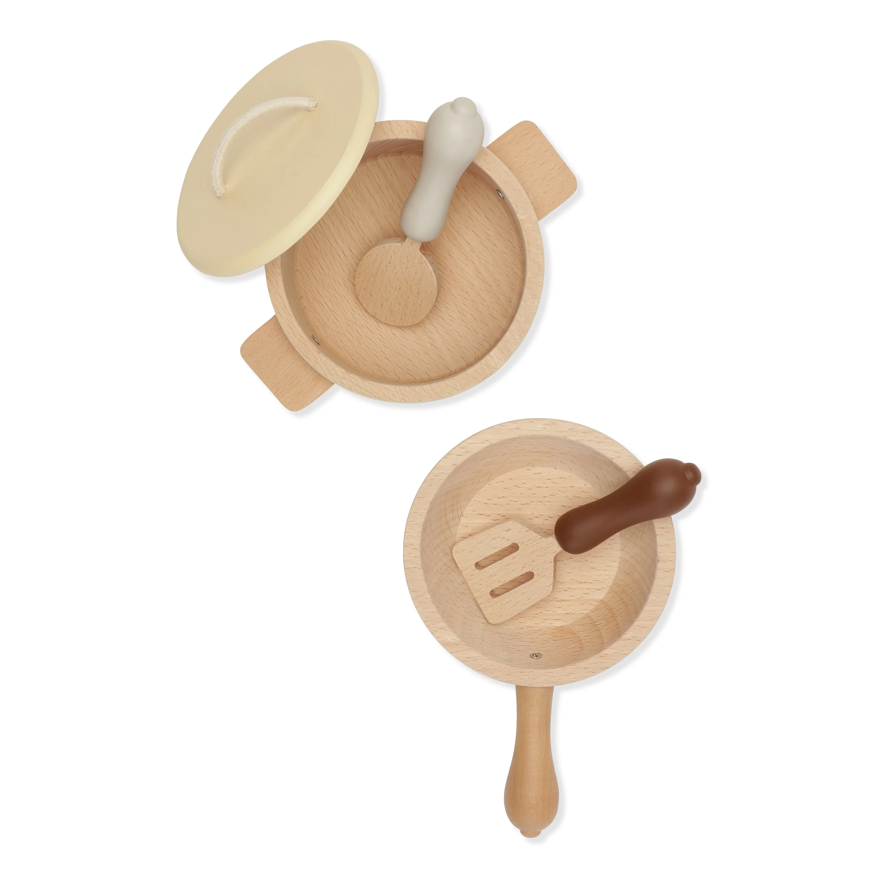 Wooden Pot and Pan Play Set - Image 3