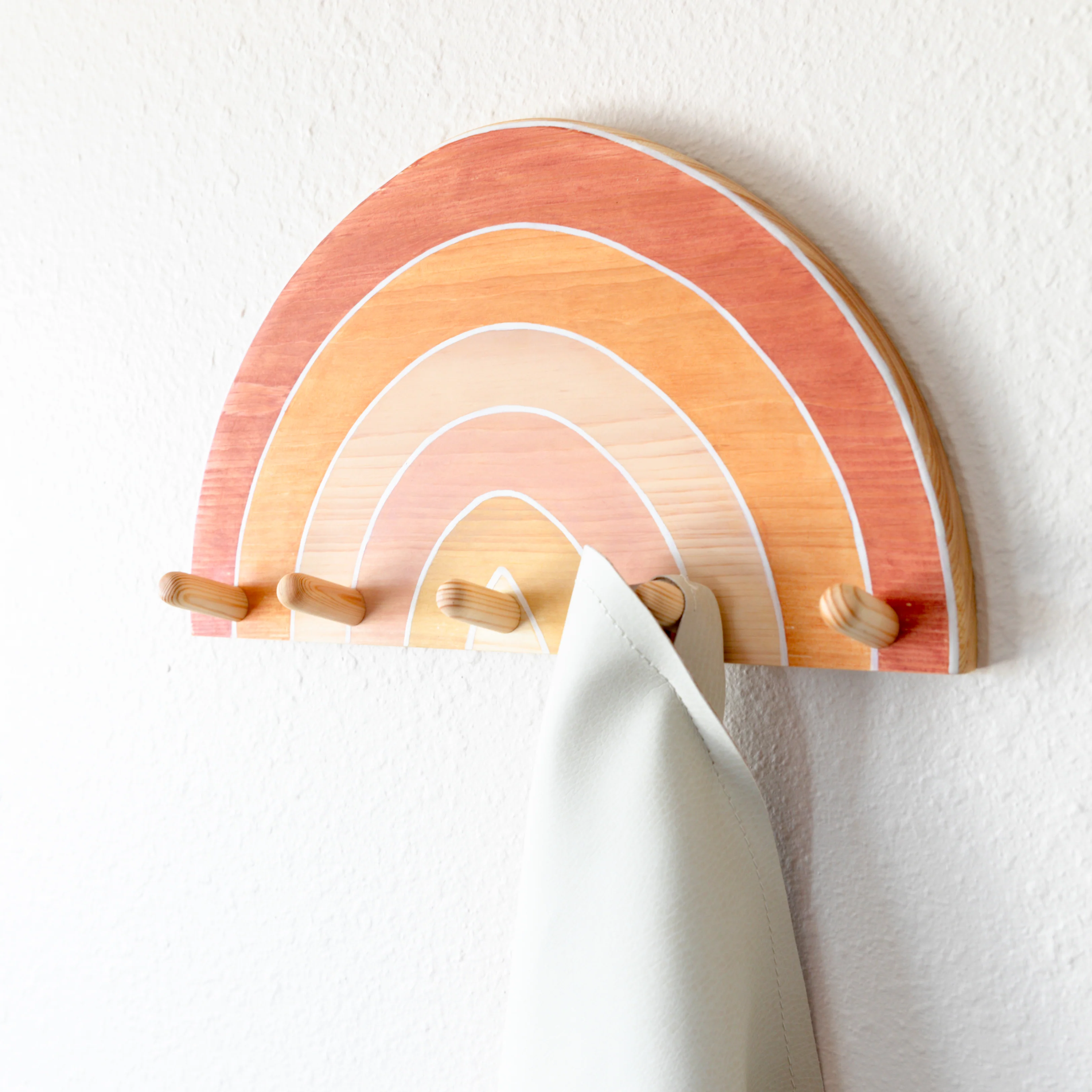 Wooden Rainbow Wall Hook - Image 2