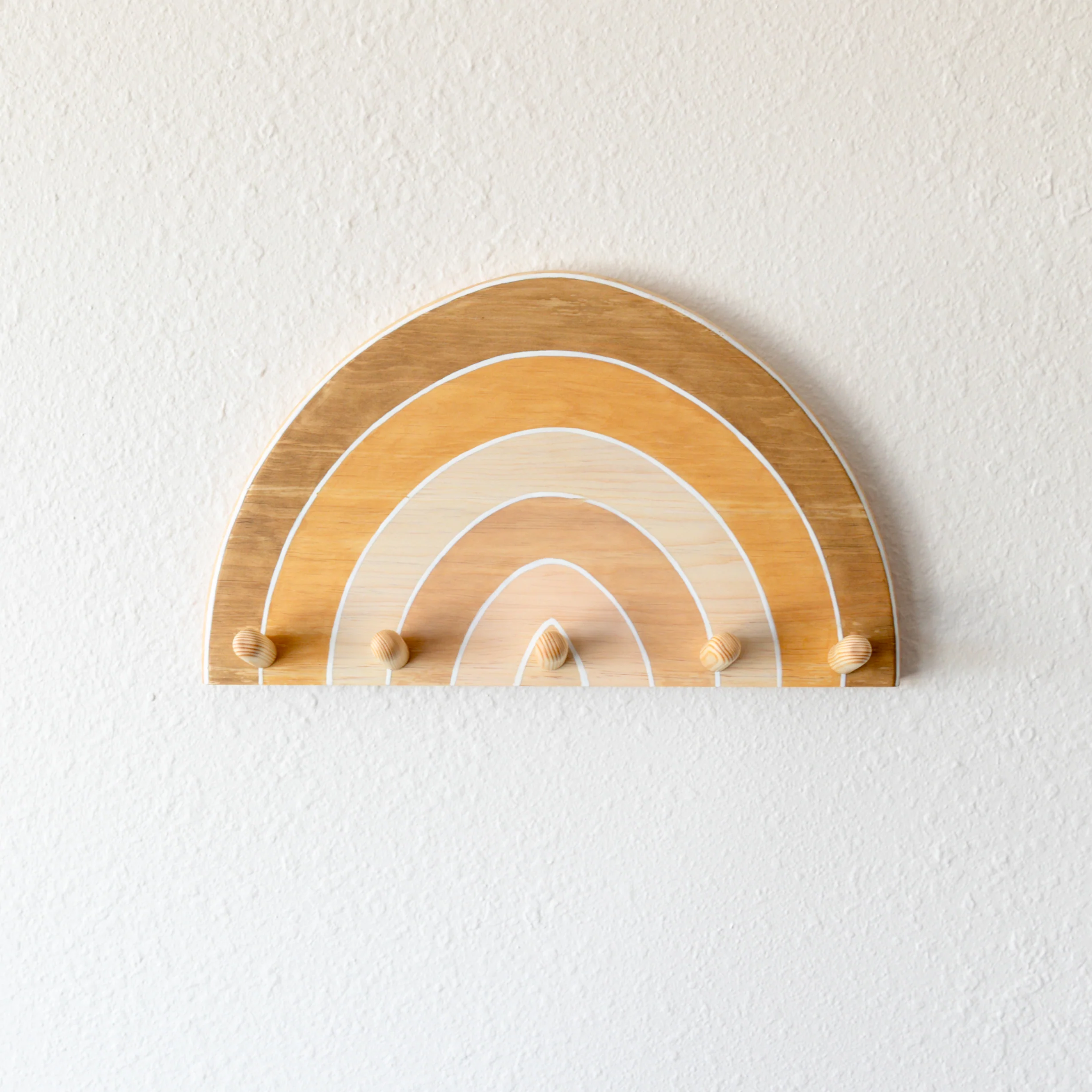 Wooden Rainbow Wall Hook - Image 6