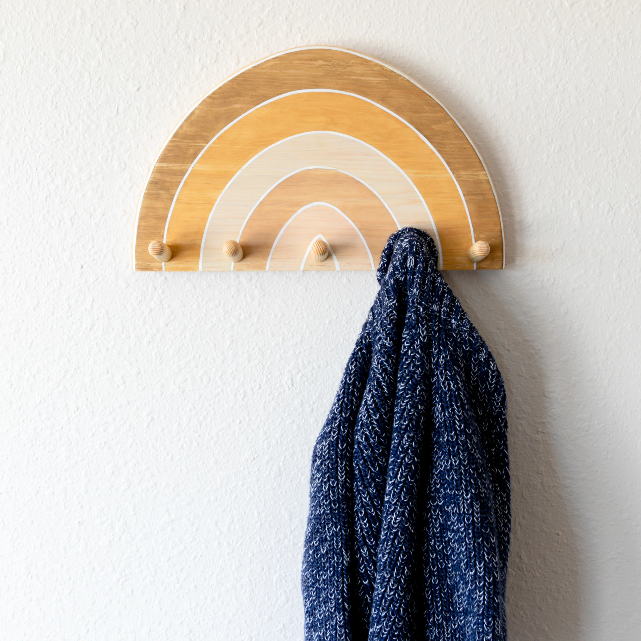 Wooden Rainbow Wall Hook - Image 7