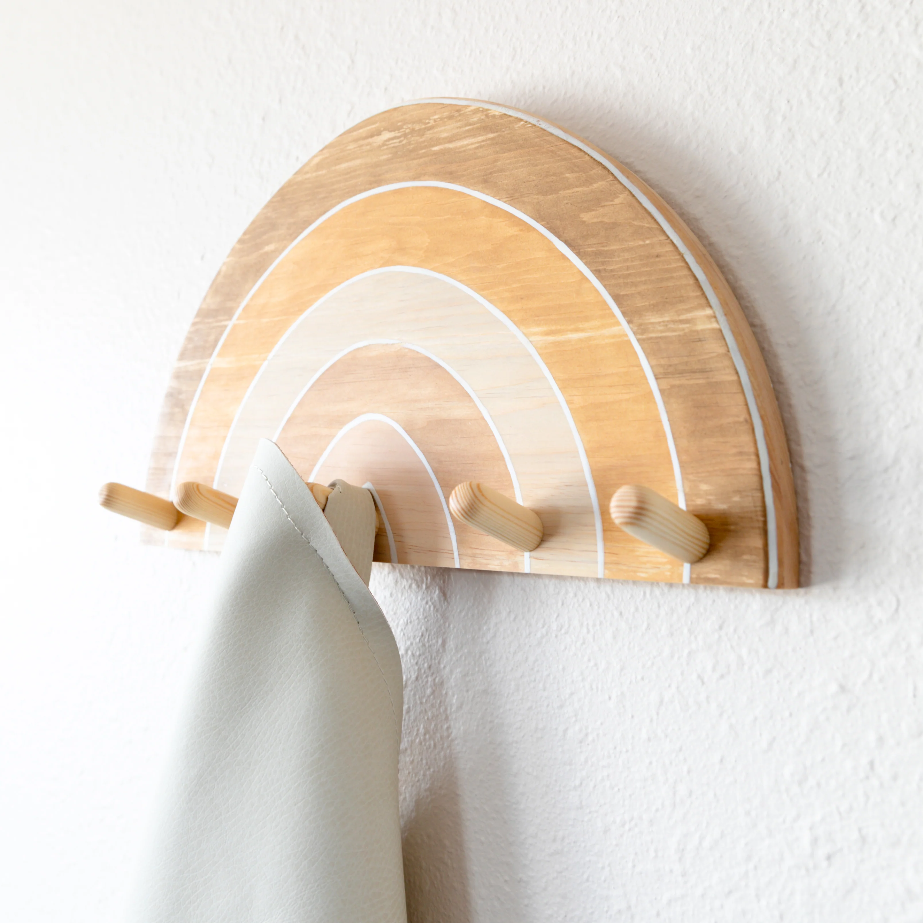 Wooden Rainbow Wall Hook - Image 8