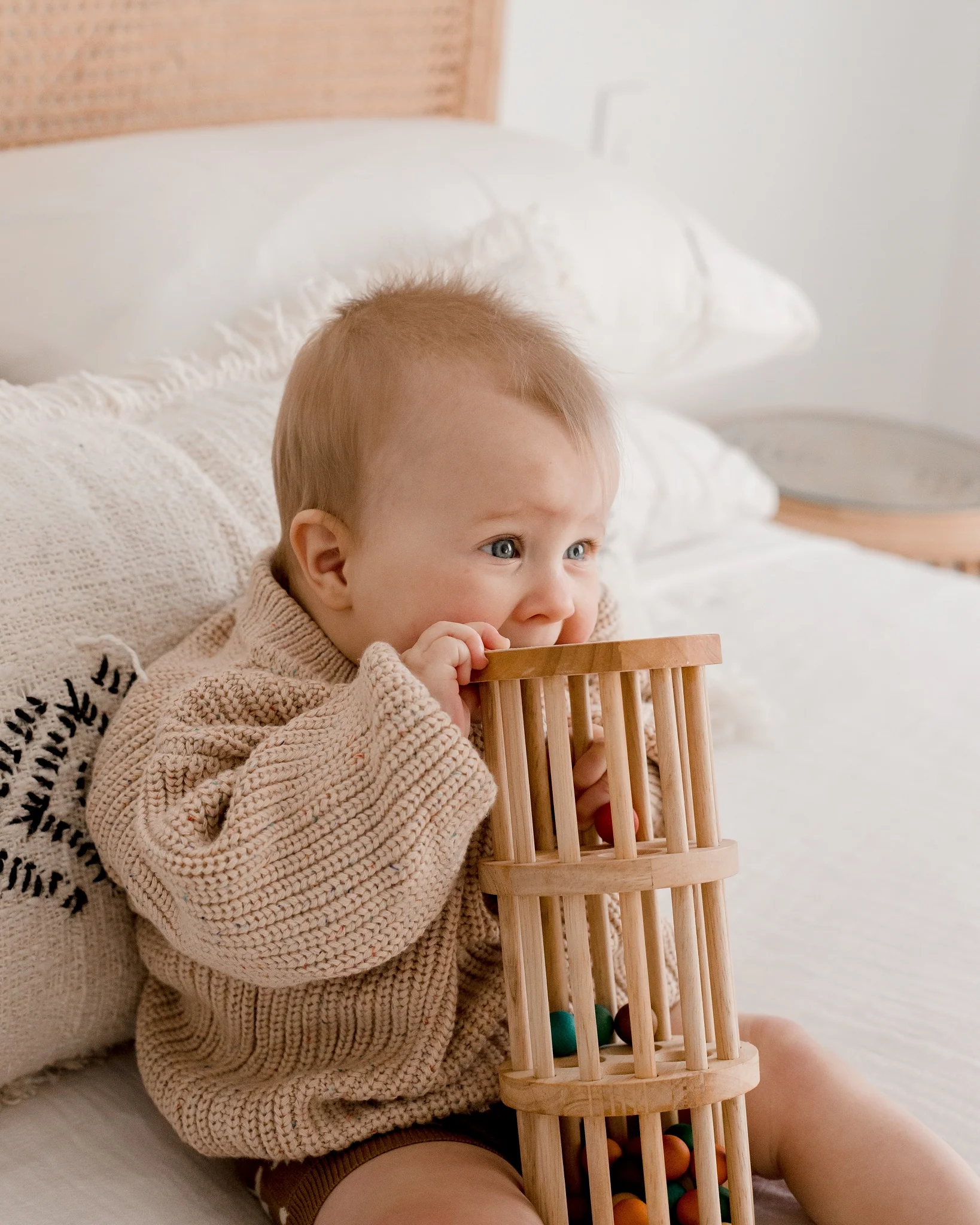 Wooden Rainmaker Toy - Image 3